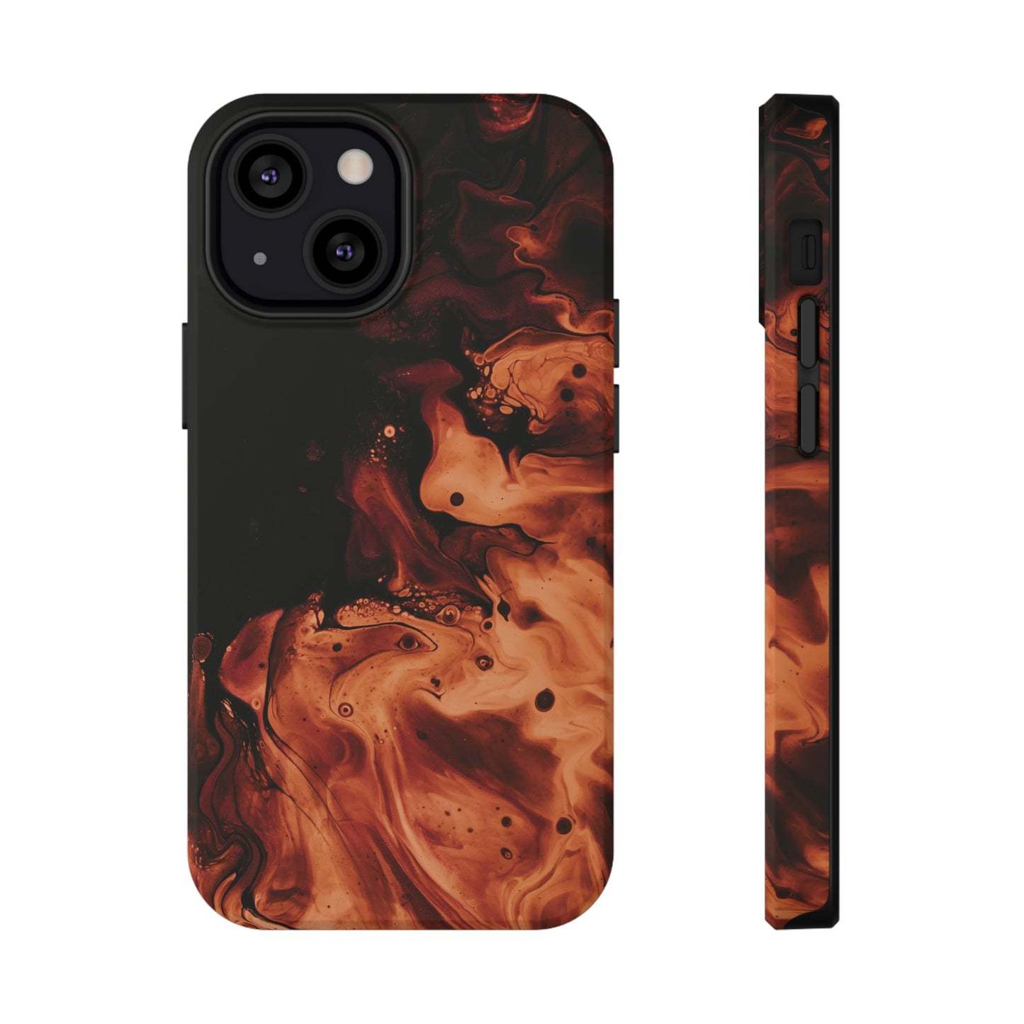 Molten Lava Abstract Art Phone Case – MagSafe Compatible for iPhone & Samsung Galaxy