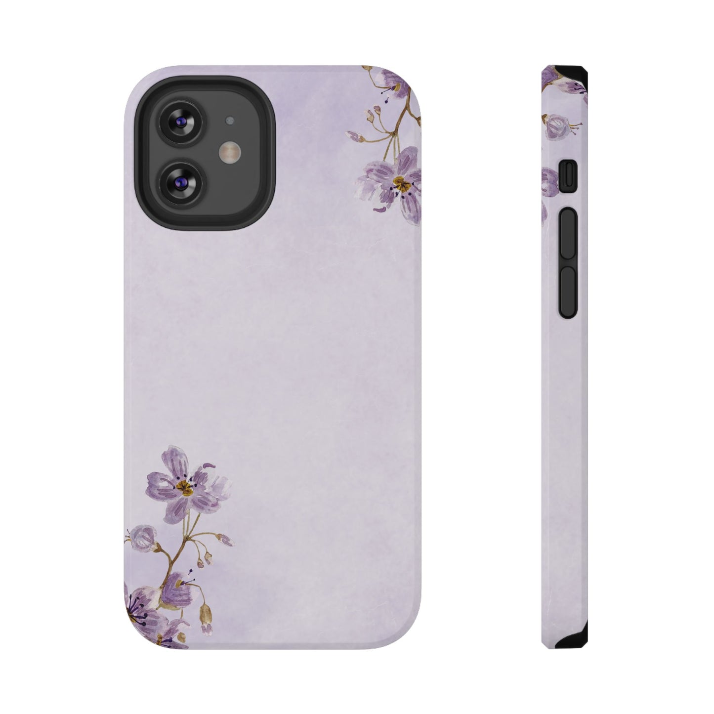 Lavender Blossom Minimal Floral Phone Case – MagSafe Compatible for iPhone & Samsung Galaxy