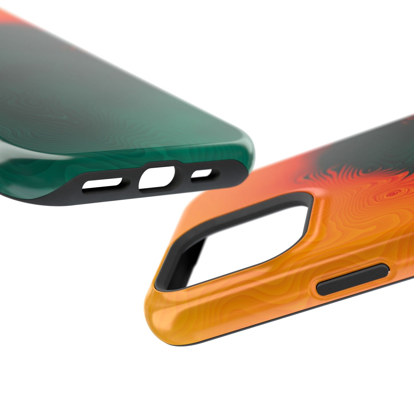 Topographic Heatwave Phone Case – MagSafe Compatible for iPhone & Samsung Galaxy
