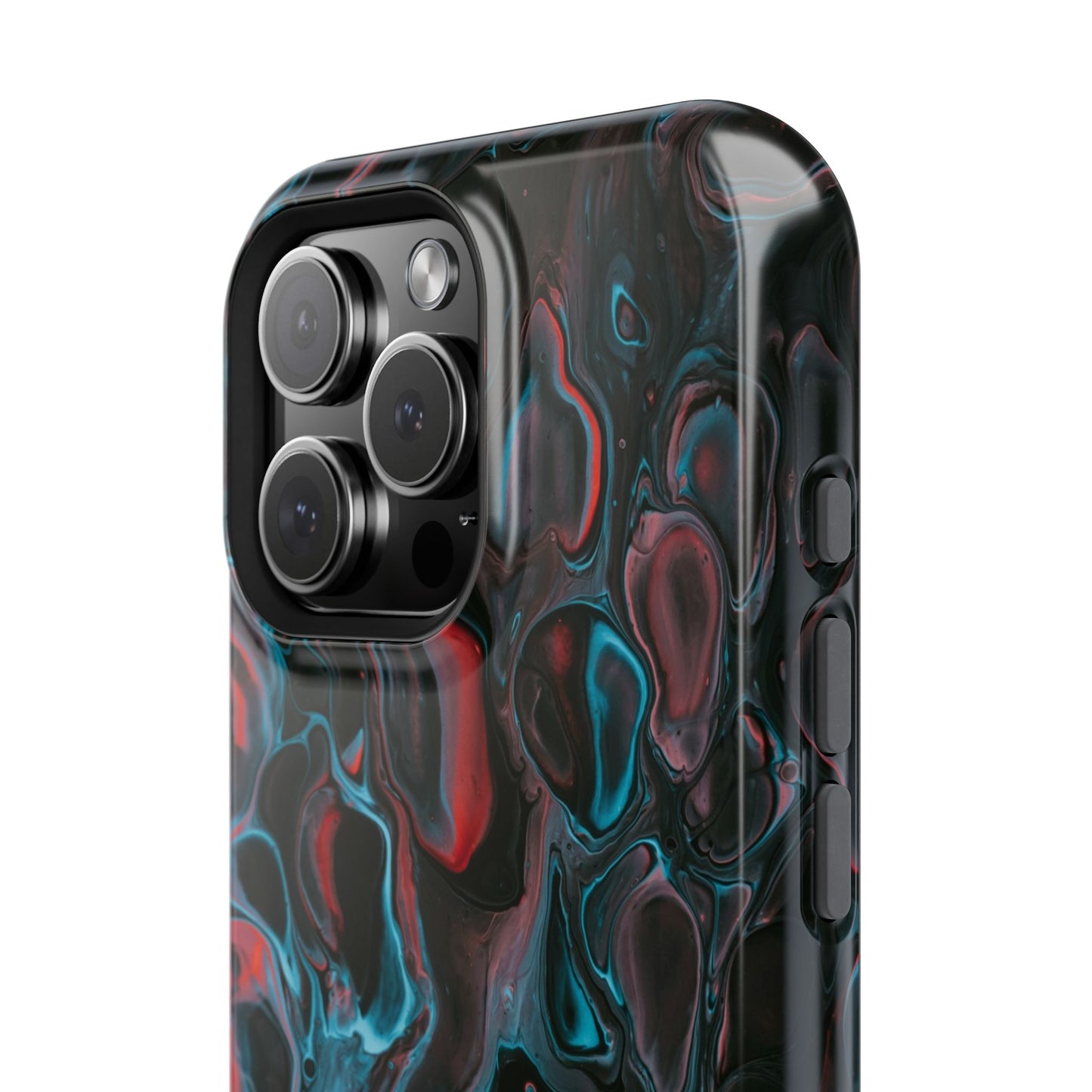Dark Abyss Iridescent Texture Phone Case – MagSafe Compatible for iPhone & Samsung Galaxy