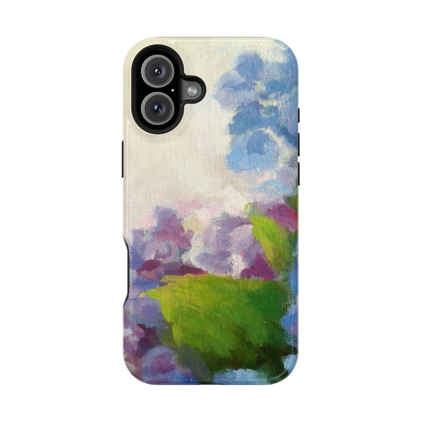 Hydrangea Dream Phone Case – Artistic Floral Design, MagSafe Compatible for iPhone & Samsung Galaxy