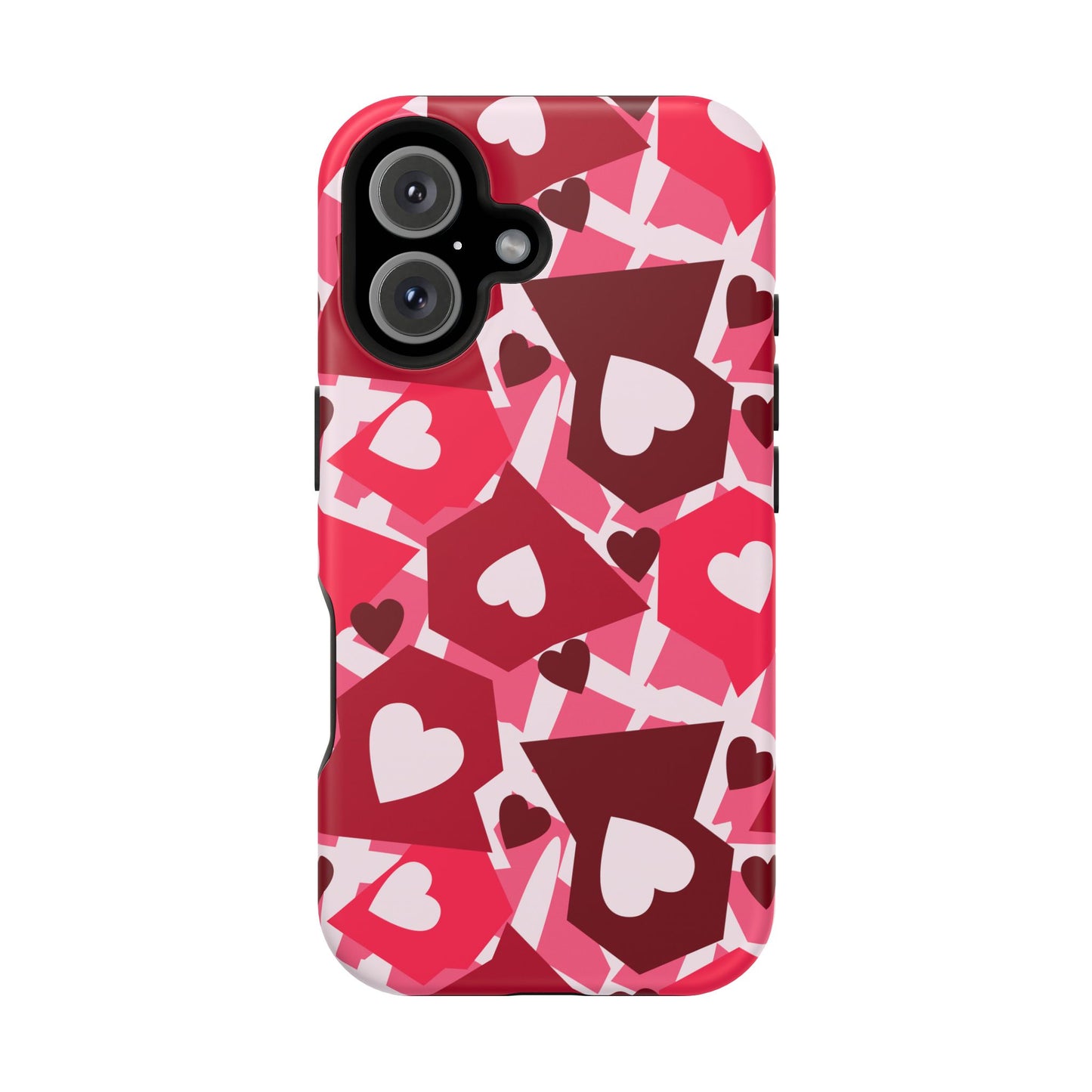 Pink Social Love Icons Phone Case – MagSafe Compatible for iPhone & Samsung Galaxy