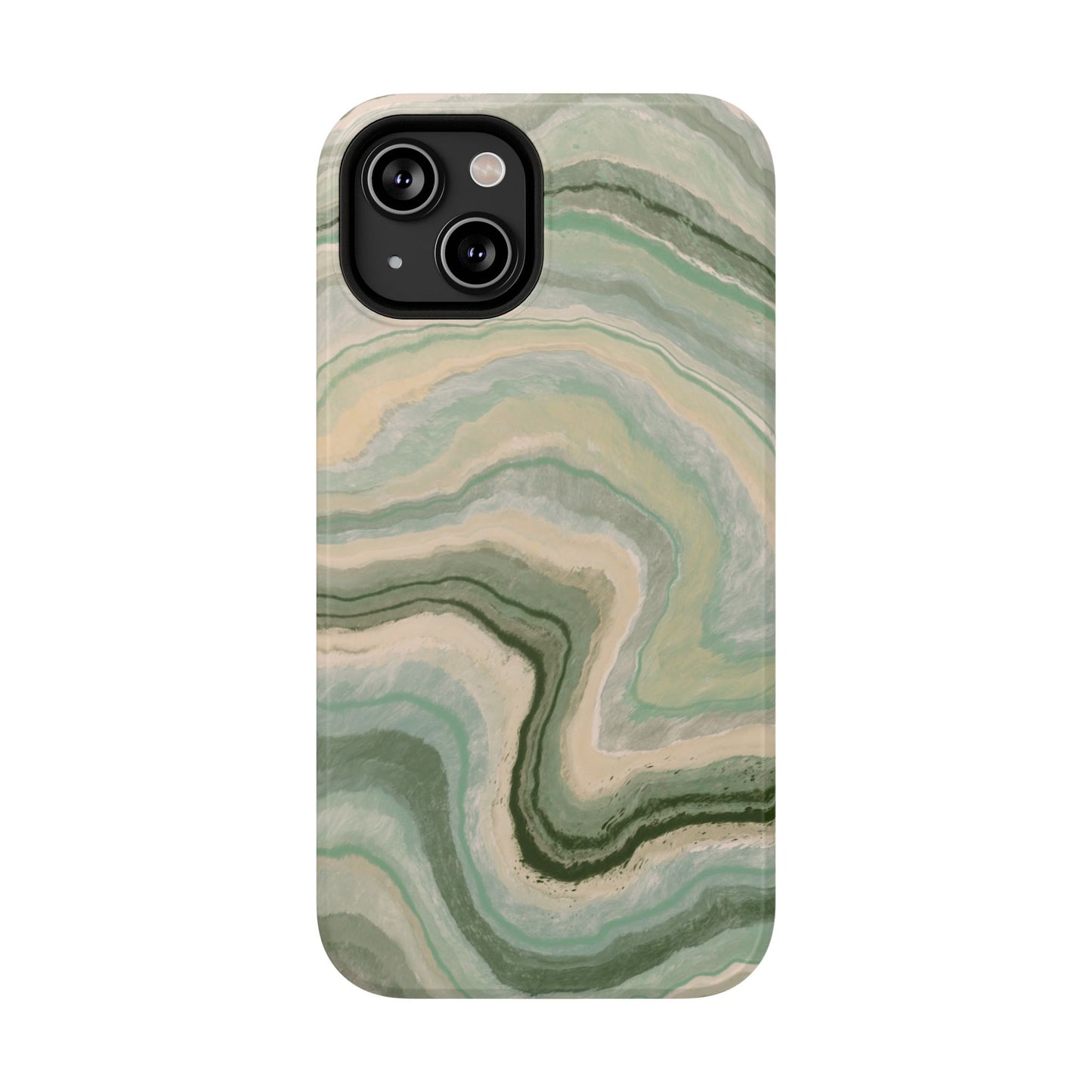Earthy Agate Stone Phone Case – MagSafe Compatible for iPhone & Samsung Galaxy