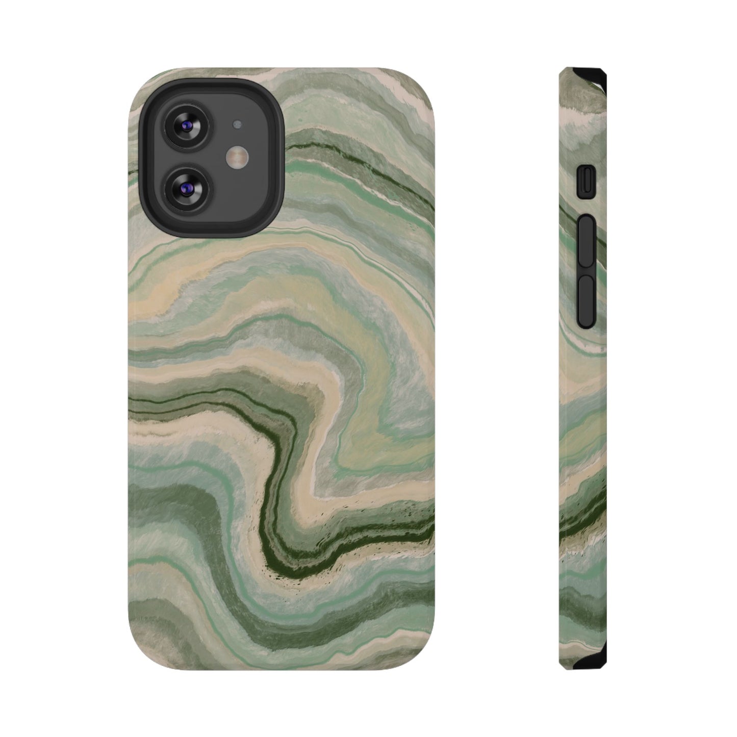 Earthy Agate Stone Phone Case – MagSafe Compatible for iPhone & Samsung Galaxy