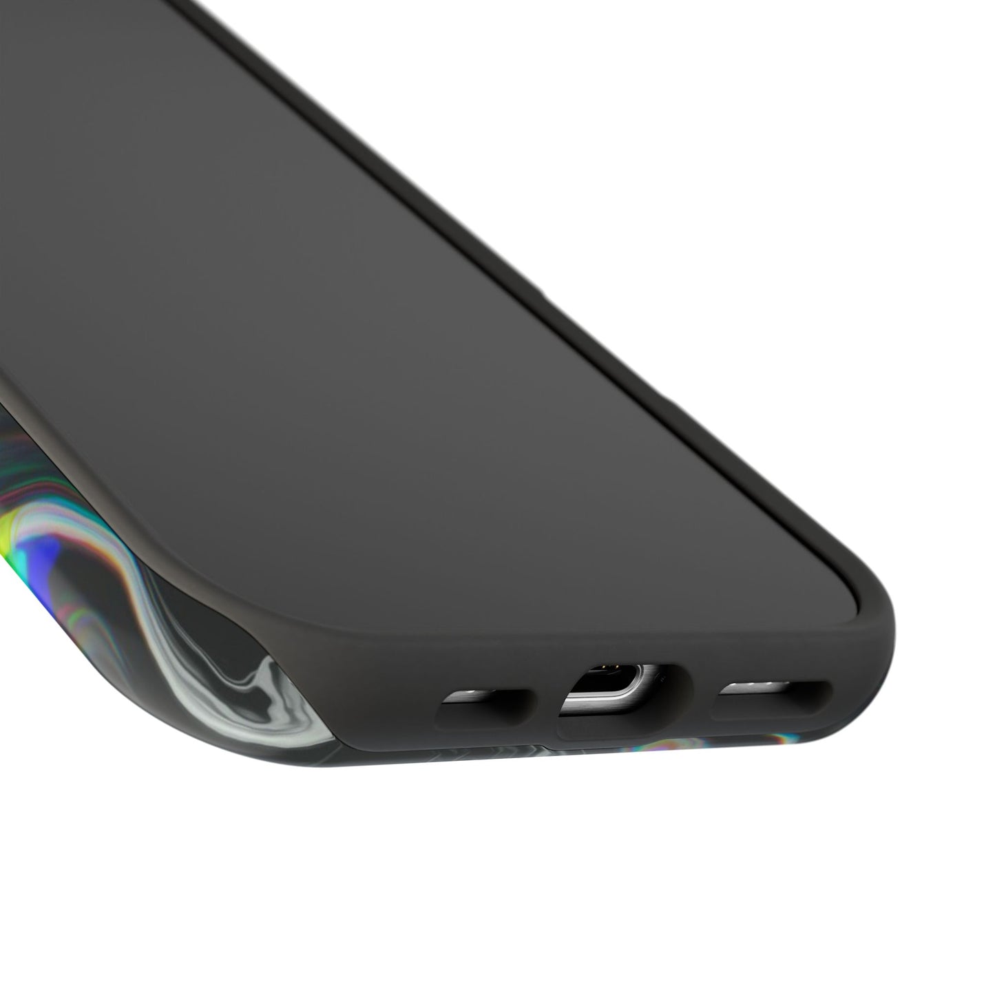Holographic Swirl Phone Case – MagSafe Compatible for iPhone & Samsung Galaxy