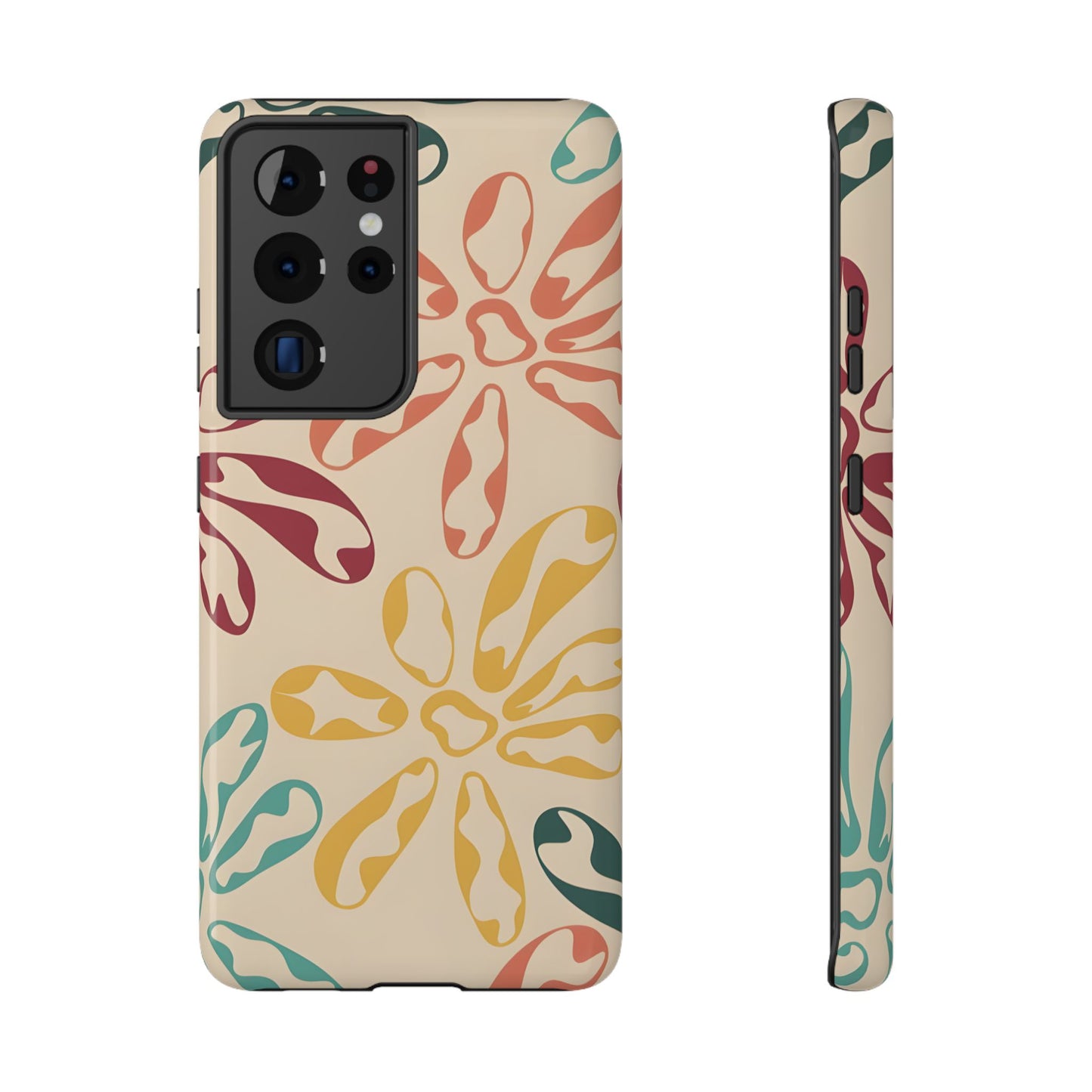 Retro Groovy Floral Phone Case – MagSafe Compatible for iPhone & Samsung Galaxy
