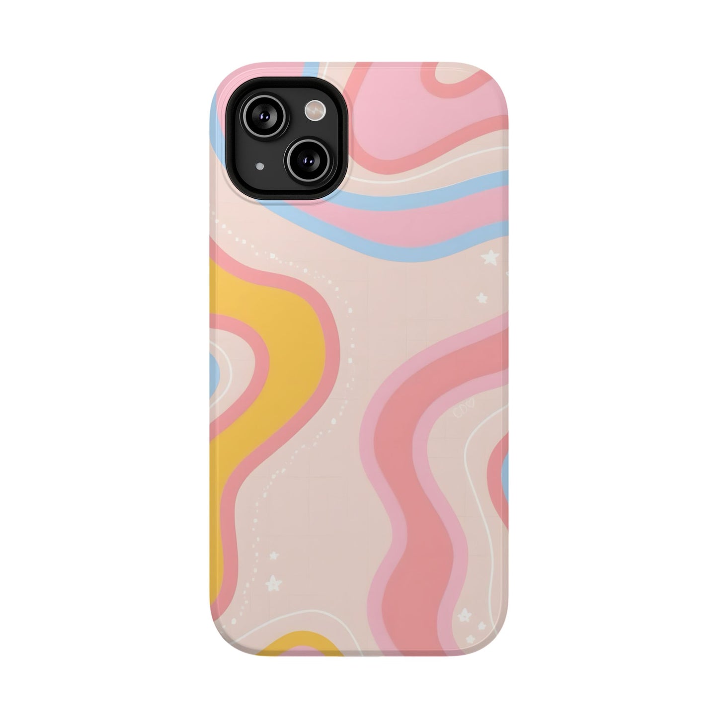 Pastel Dreamy Waves Phone Case – MagSafe Compatible for iPhone & Samsung Galaxy