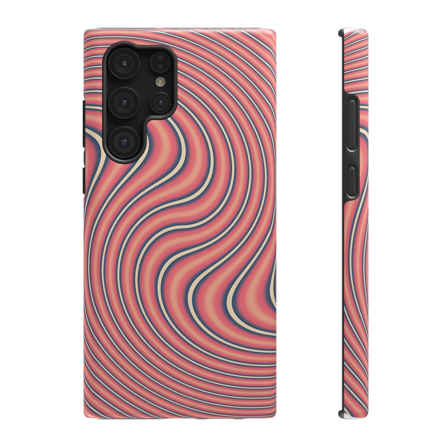 Hypnotic Wave Optical Illusion Phone Case – MagSafe Compatible for iPhone & Samsung Galaxy