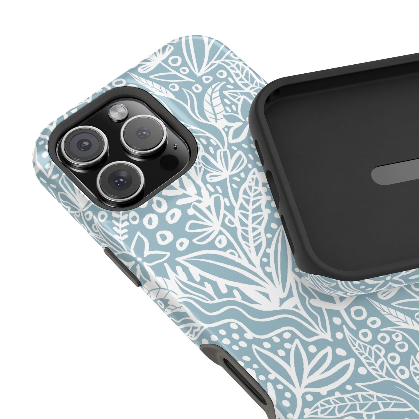 Boho Botanical Doodle Phone Case – MagSafe Compatible for iPhone & Samsung Galaxy