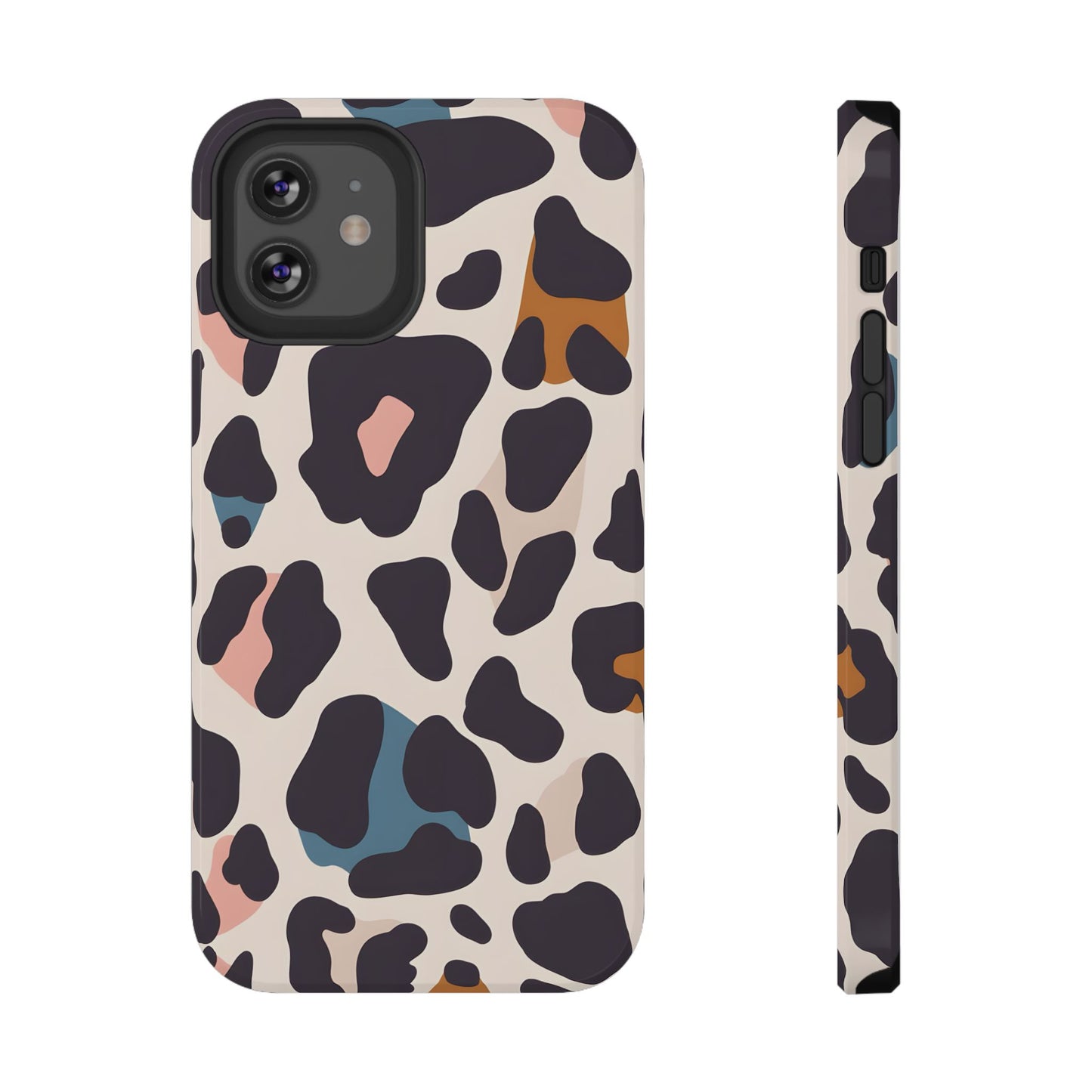 Modern Pastel Leopard Print Phone Case – MagSafe Compatible for iPhone & Samsung Galaxy