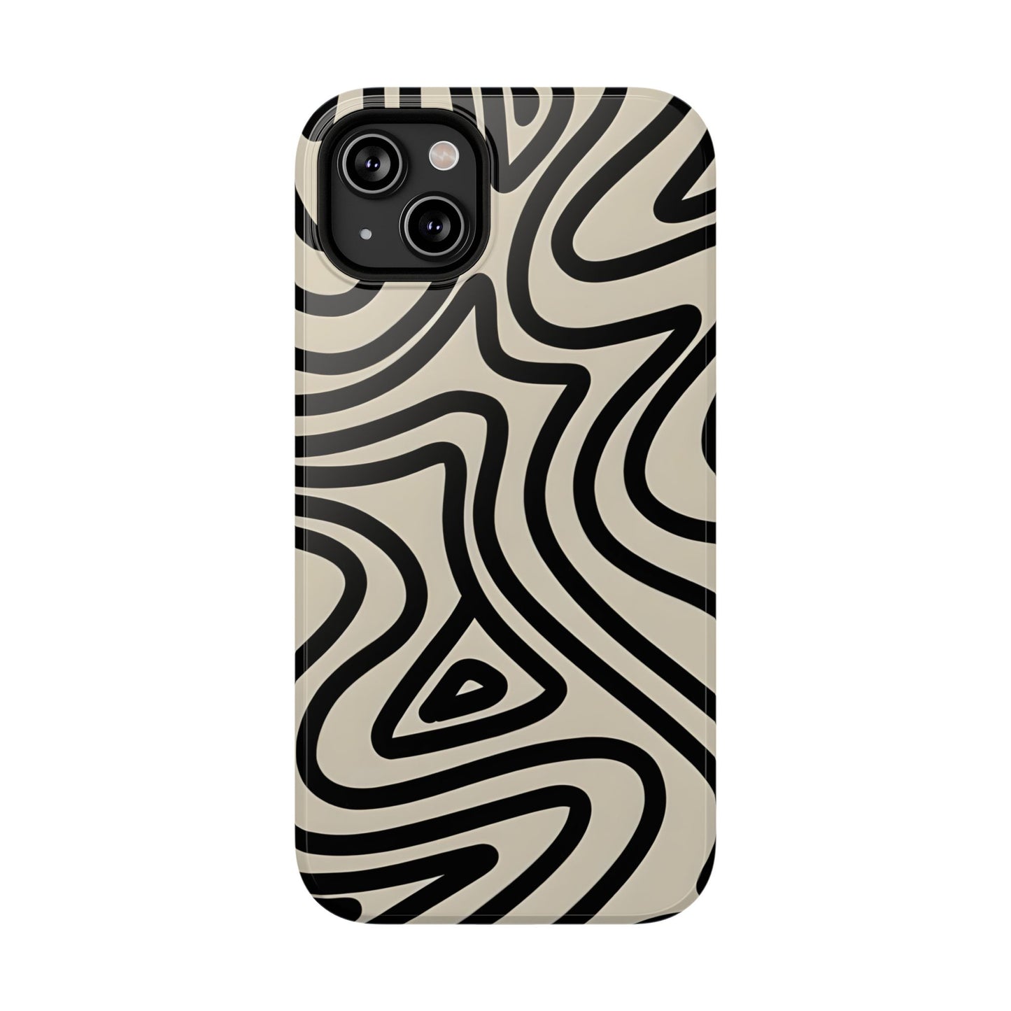 Abstract Maze Line Art Phone Case – MagSafe Compatible for iPhone & Samsung Galaxy