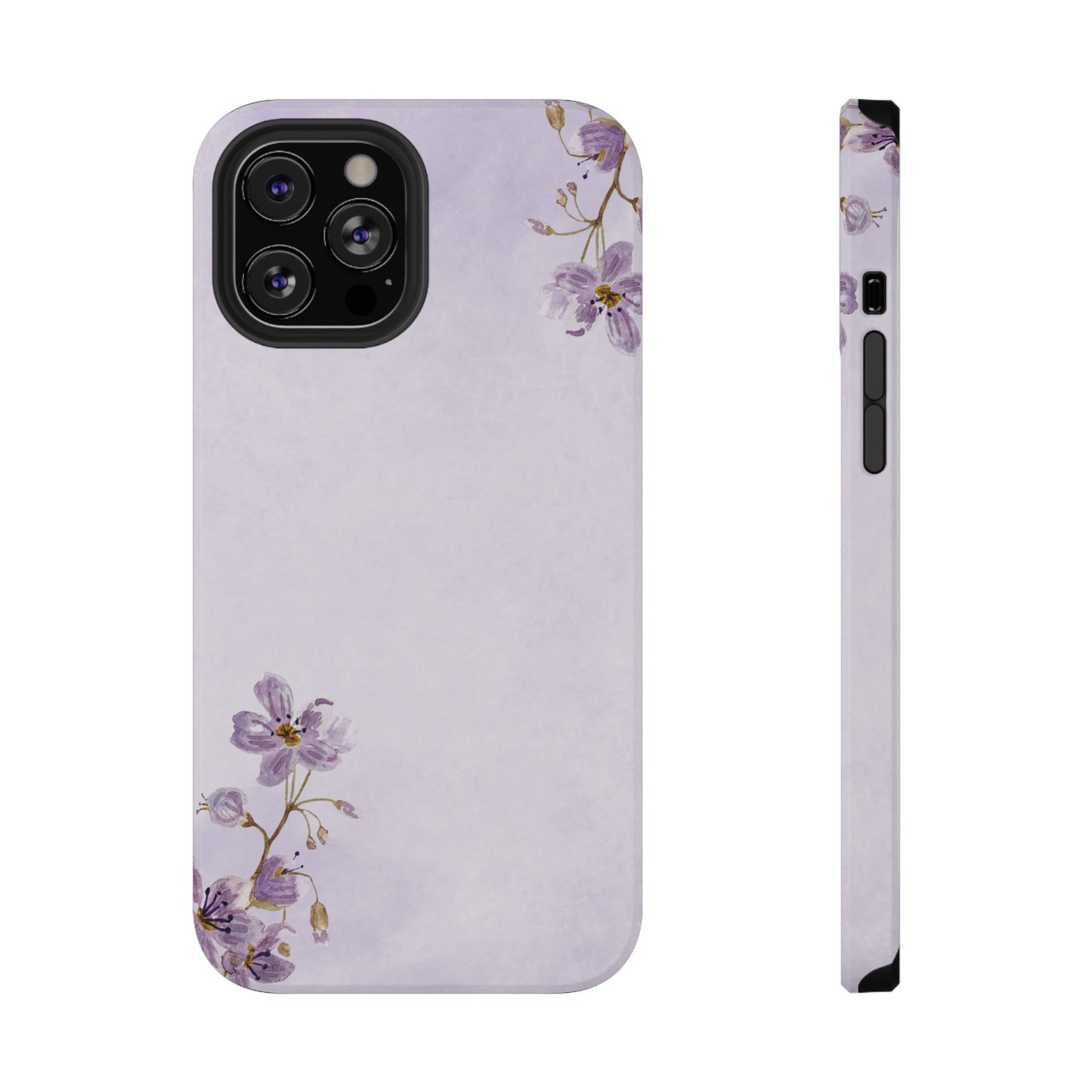 Lavender Blossom Minimal Floral Phone Case – MagSafe Compatible for iPhone & Samsung Galaxy