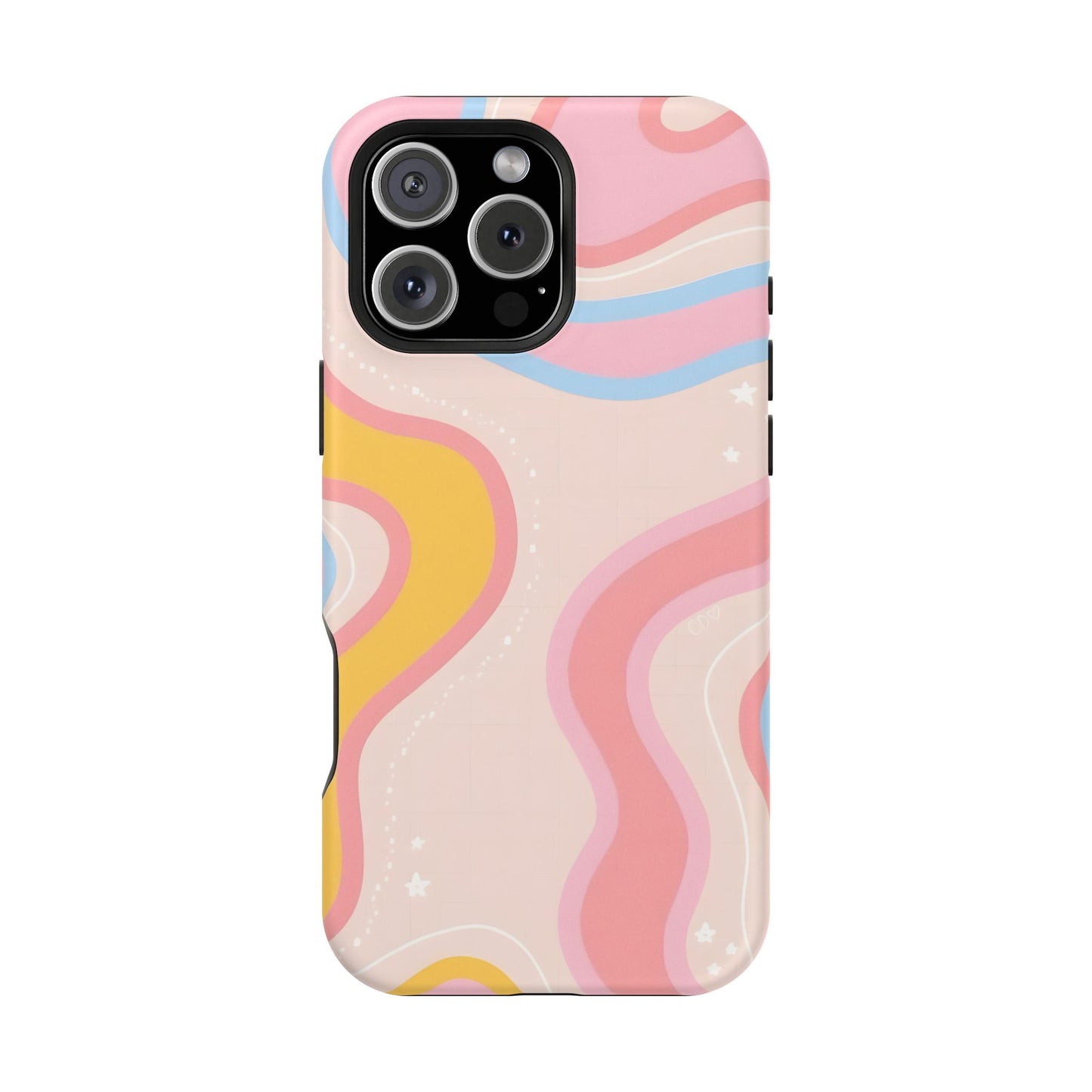 Pastel Dreamy Waves Phone Case – MagSafe Compatible for iPhone & Samsung Galaxy