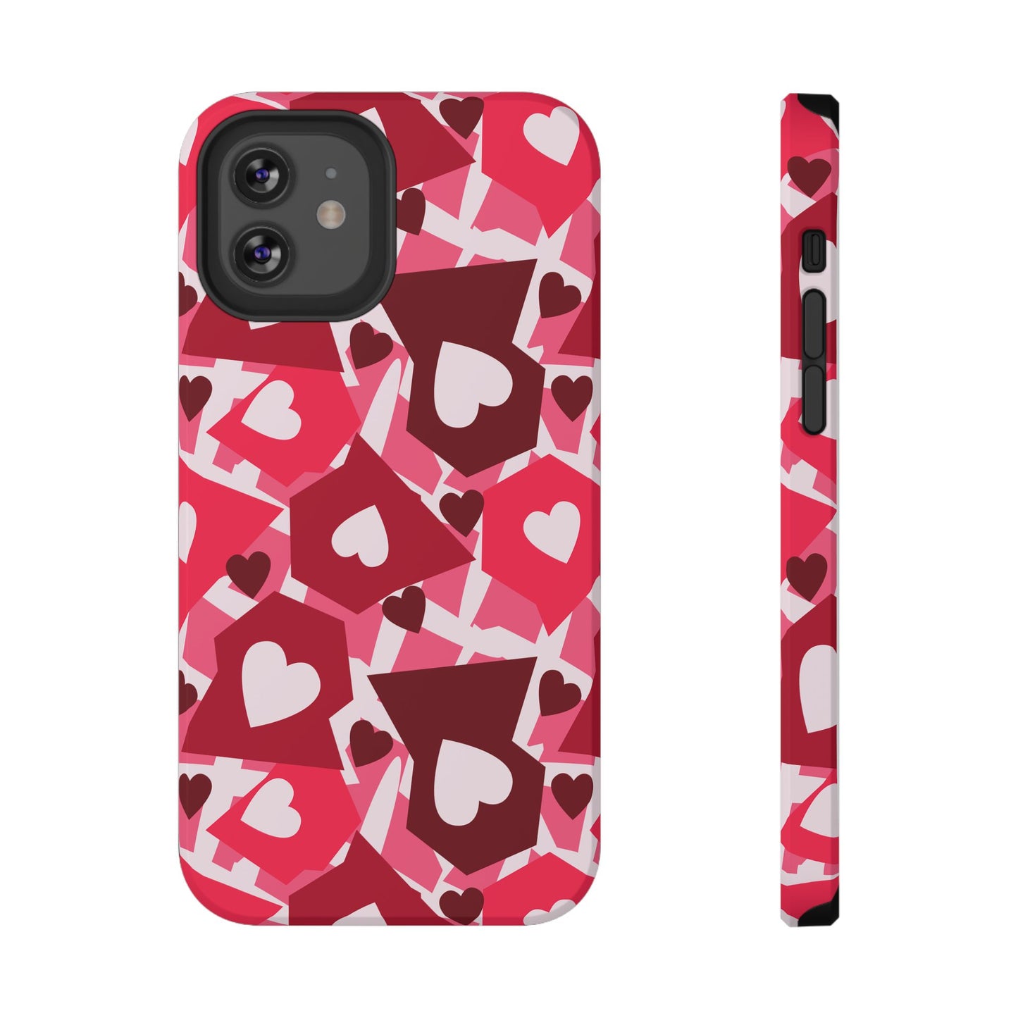 Pink Social Love Icons Phone Case – MagSafe Compatible for iPhone & Samsung Galaxy