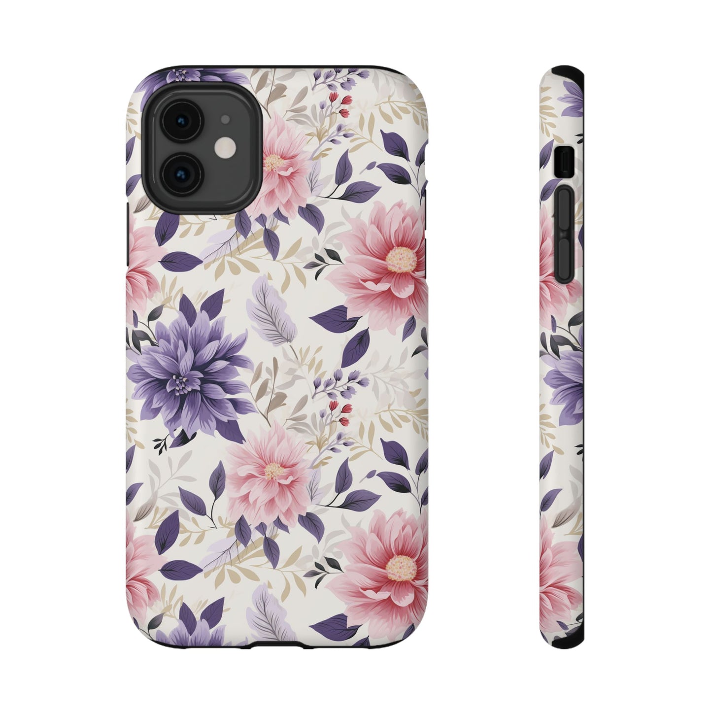 Elegant Vintage Floral Phone Case – MagSafe Compatible for iPhone & Samsung Galaxy