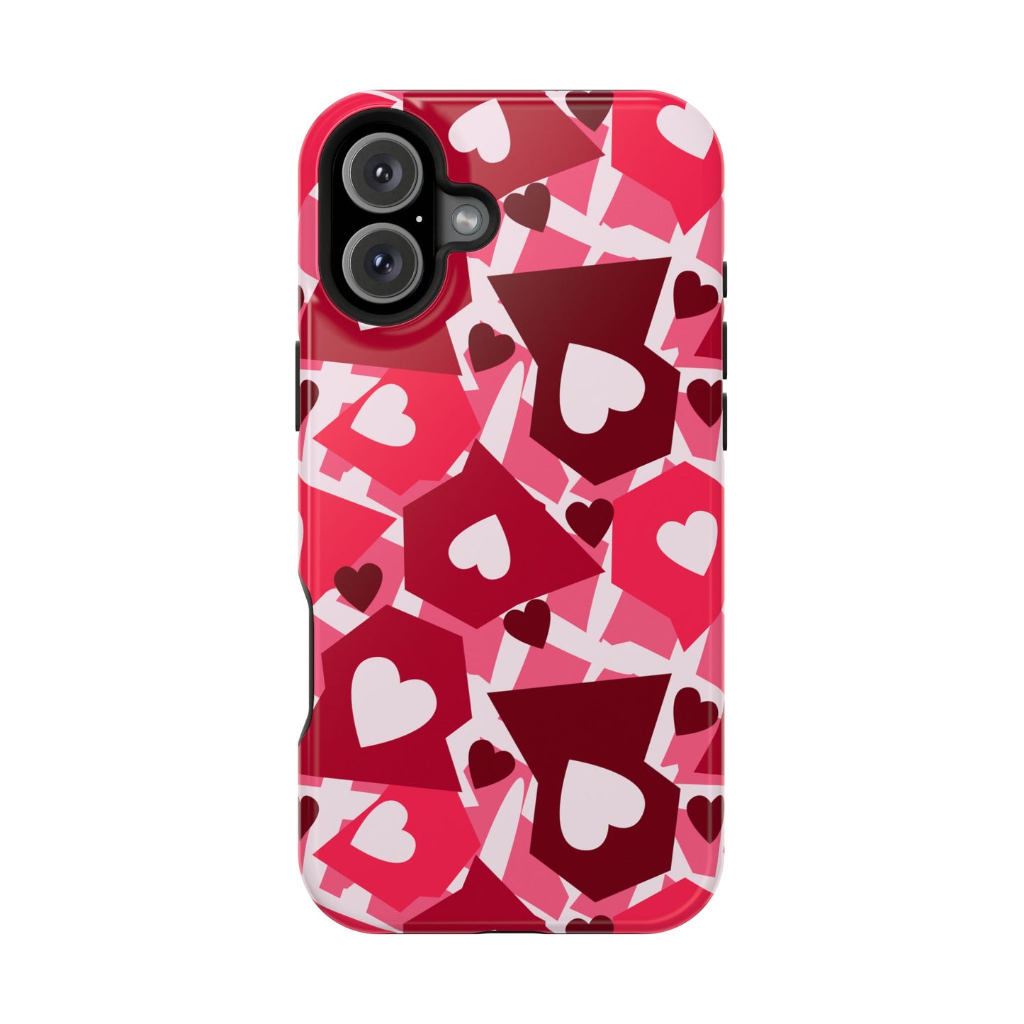 Pink Social Love Icons Phone Case – MagSafe Compatible for iPhone & Samsung Galaxy