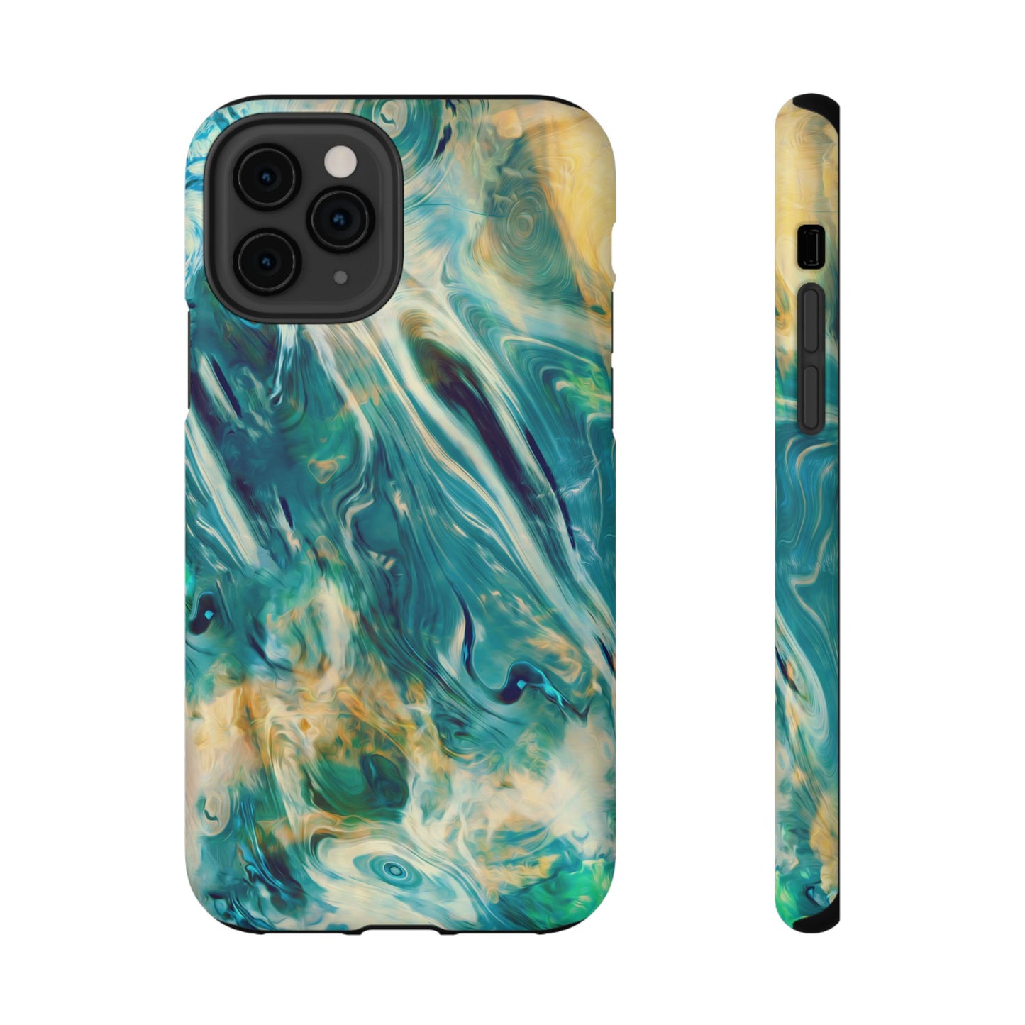 Oceanic Flow Abstract Phone Case – MagSafe Compatible for iPhone & Samsung Galaxy