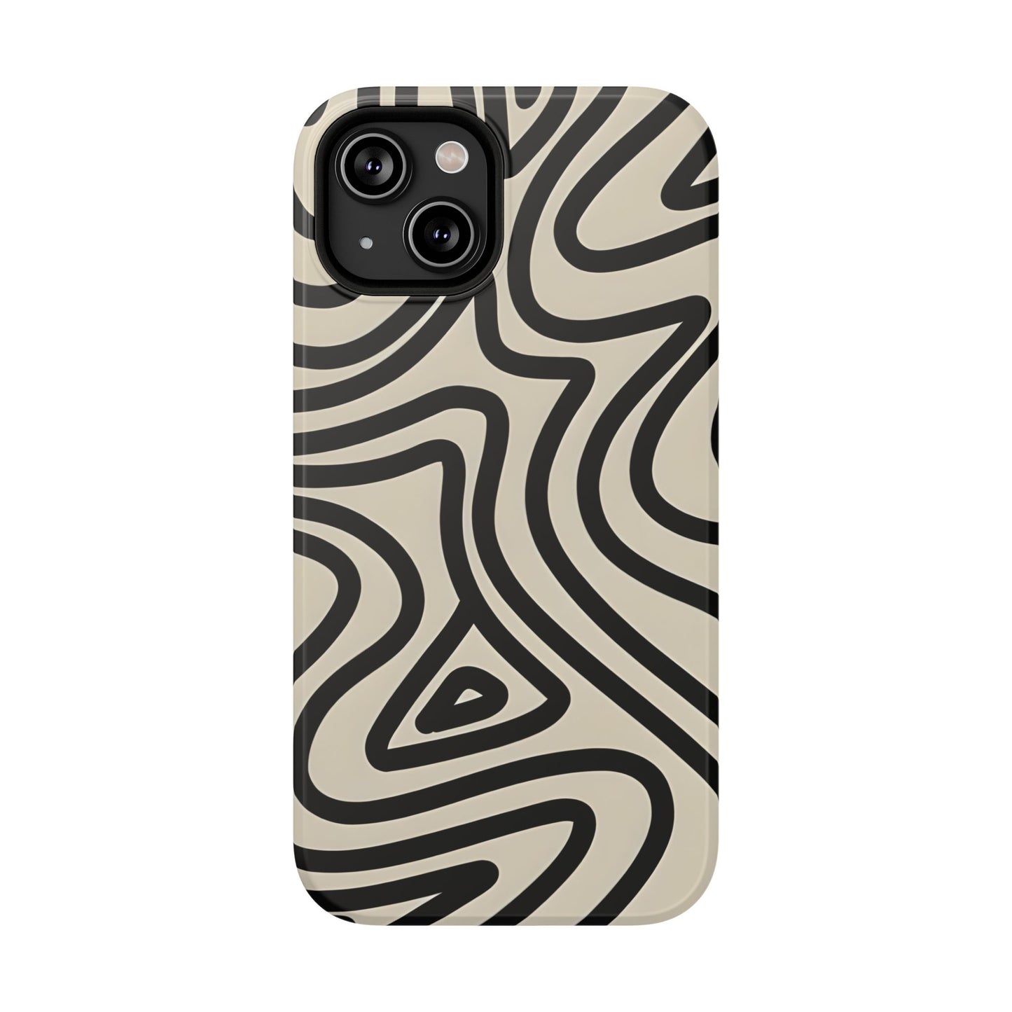 Abstract Maze Line Art Phone Case – MagSafe Compatible for iPhone & Samsung Galaxy