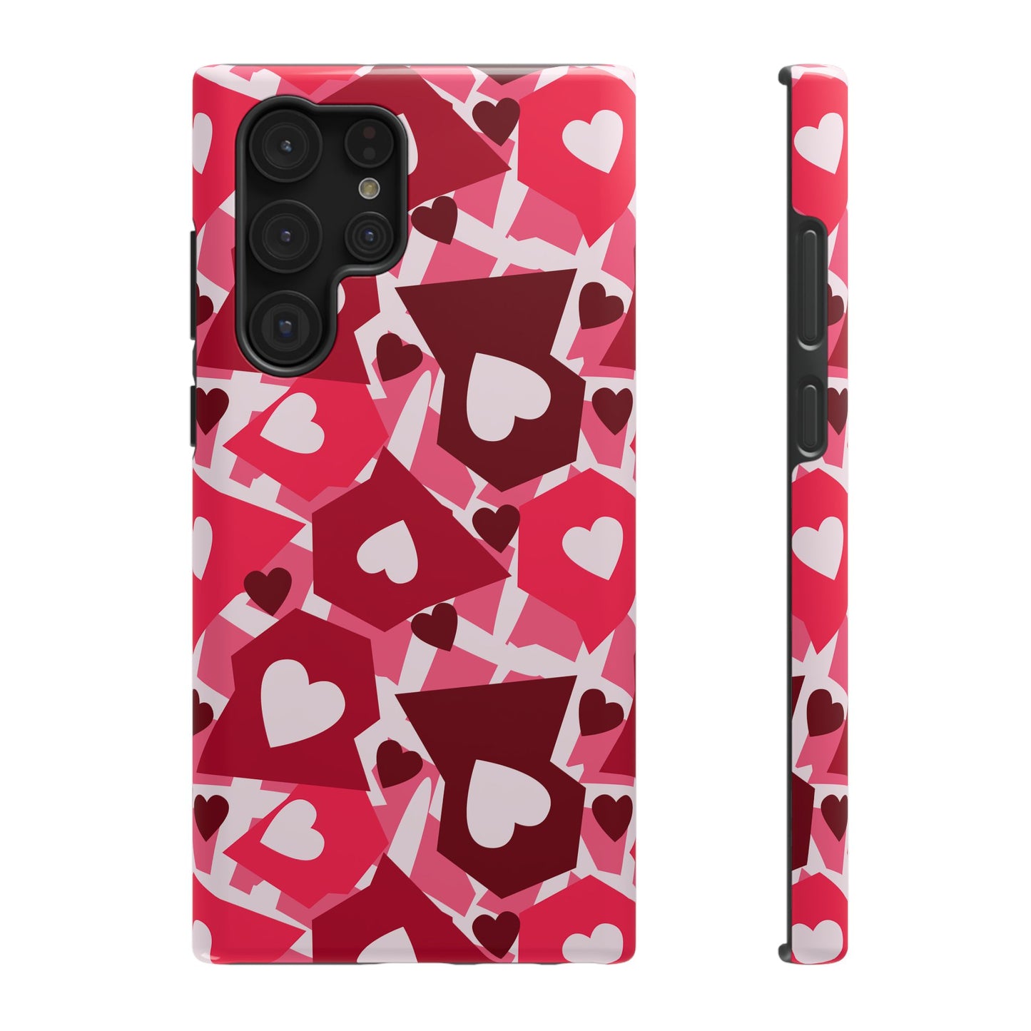 Pink Social Love Icons Phone Case – MagSafe Compatible for iPhone & Samsung Galaxy