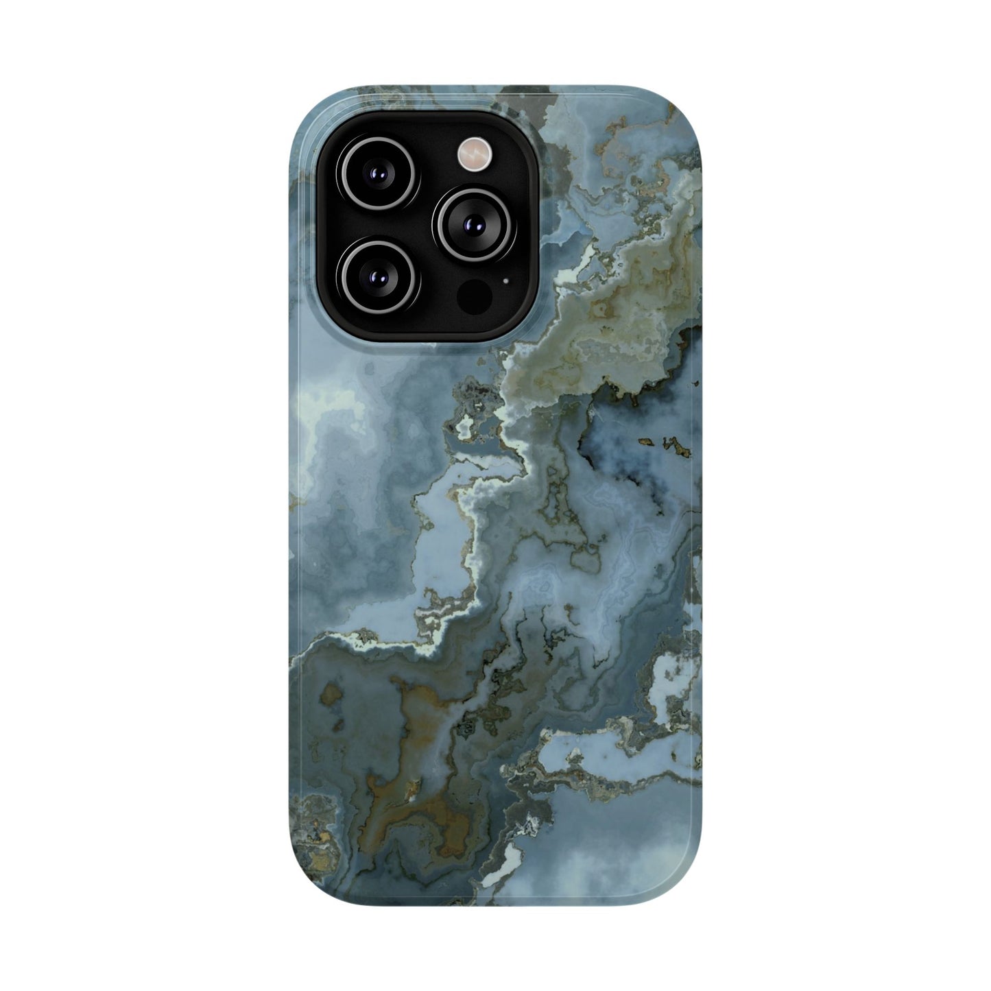 Oceanic Agate Marble Phone Case – MagSafe Compatible for iPhone & Samsung Galaxy