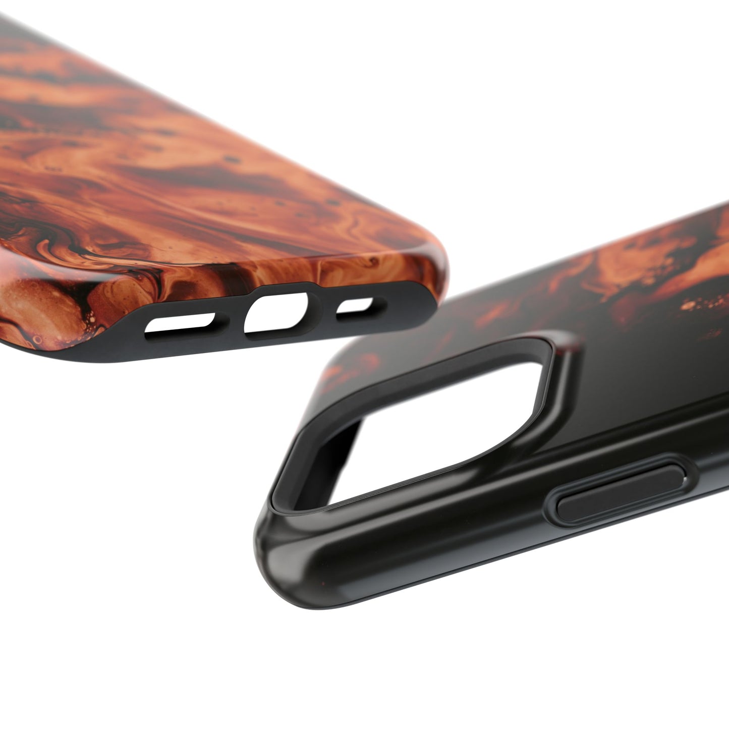 Molten Lava Abstract Art Phone Case – MagSafe Compatible for iPhone & Samsung Galaxy