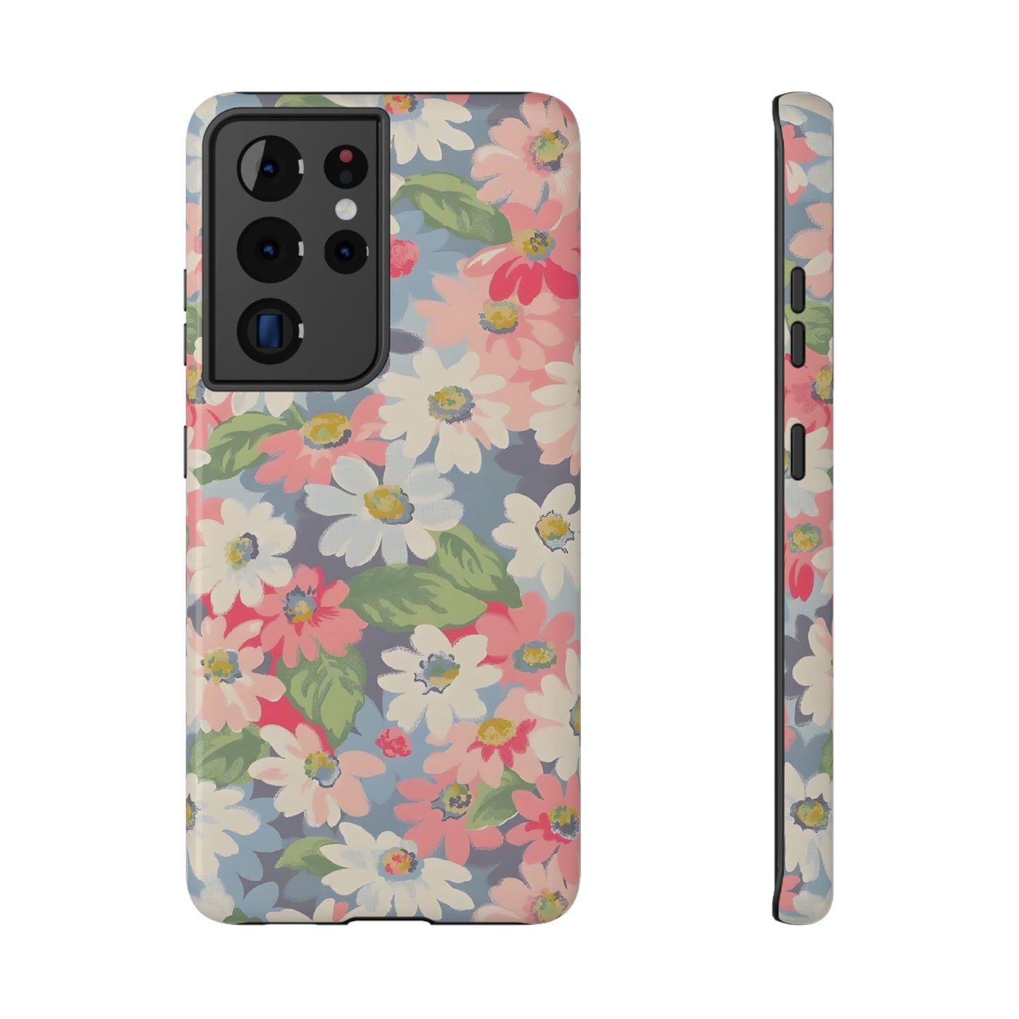 Vintage Floral Daisy Phone Case – MagSafe Compatible for iPhone & Samsung Galaxy