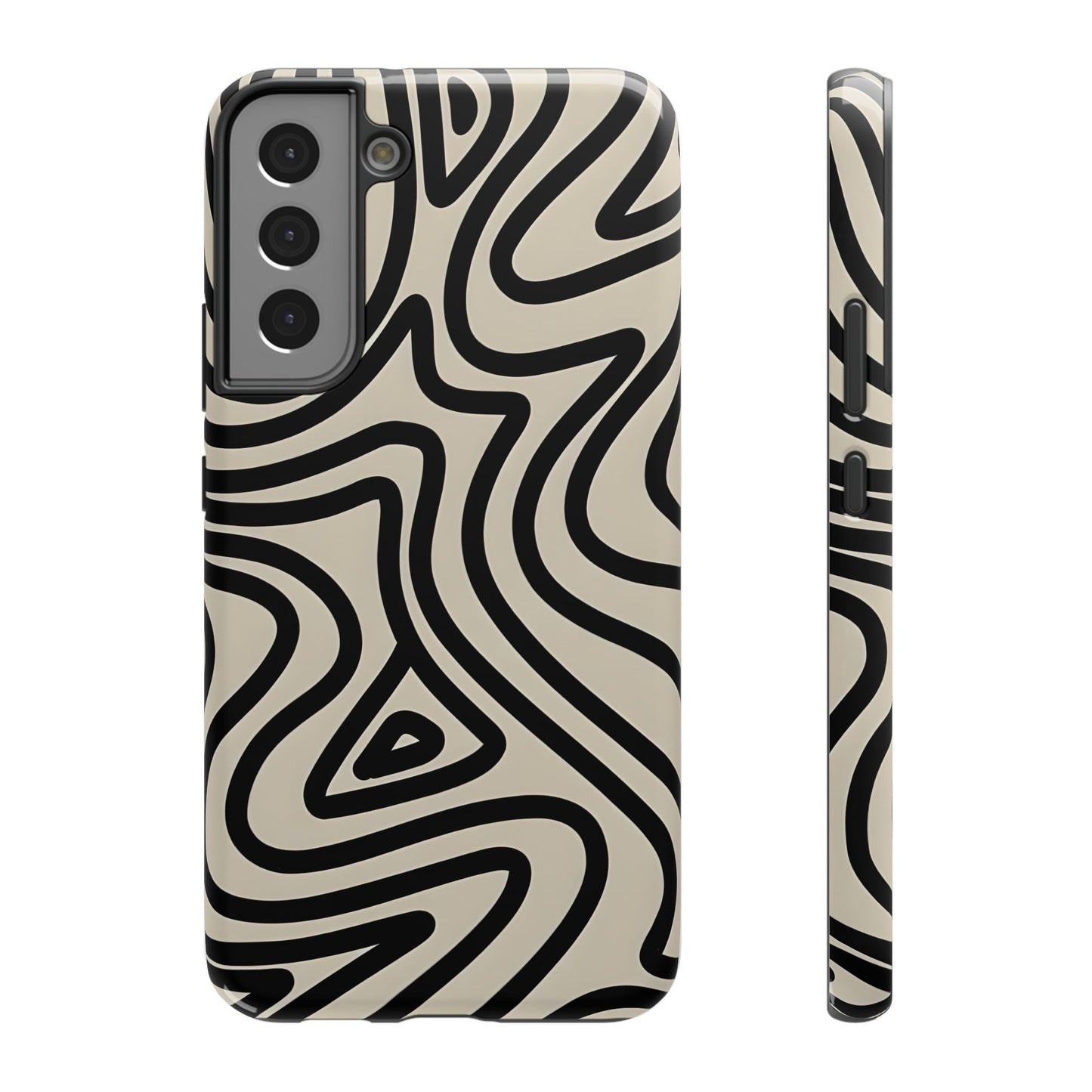Abstract Maze Line Art Phone Case – MagSafe Compatible for iPhone & Samsung Galaxy