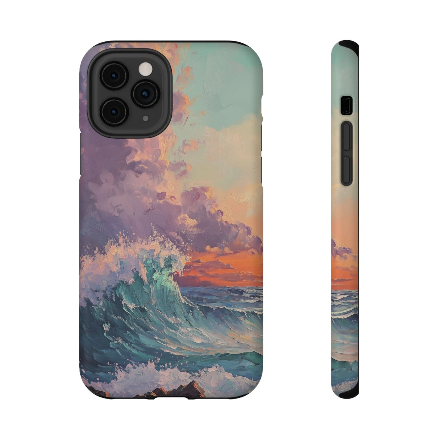 Ocean Sunset Waves Phone Case – MagSafe Compatible for iPhone & Samsung Galaxy
