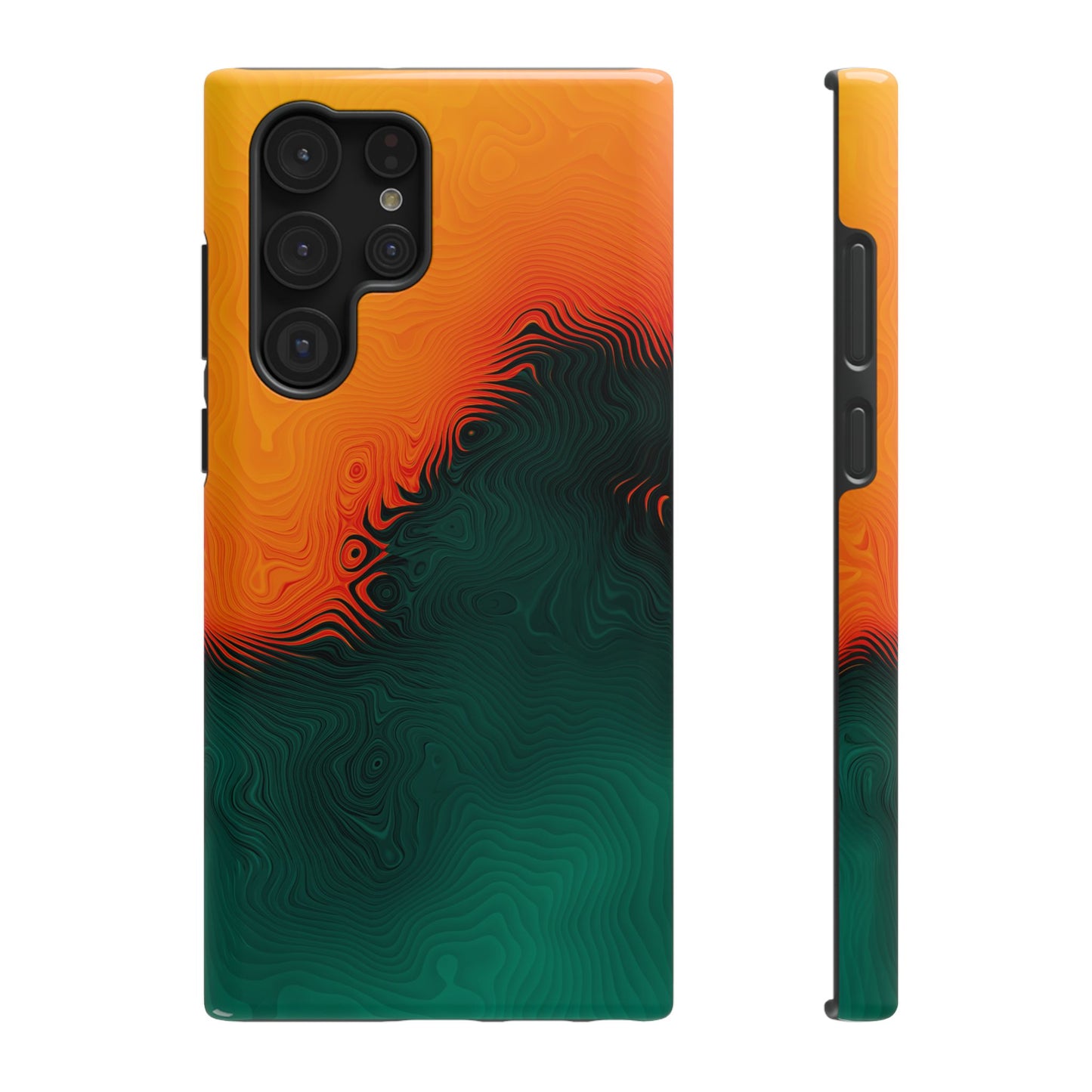 Topographic Heatwave Phone Case – MagSafe Compatible for iPhone & Samsung Galaxy
