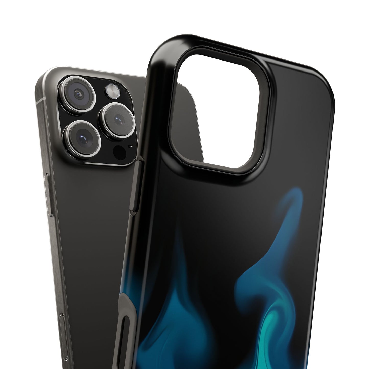 Blue Flame Energy Phone Case – MagSafe Compatible for iPhone & Samsung Galaxy