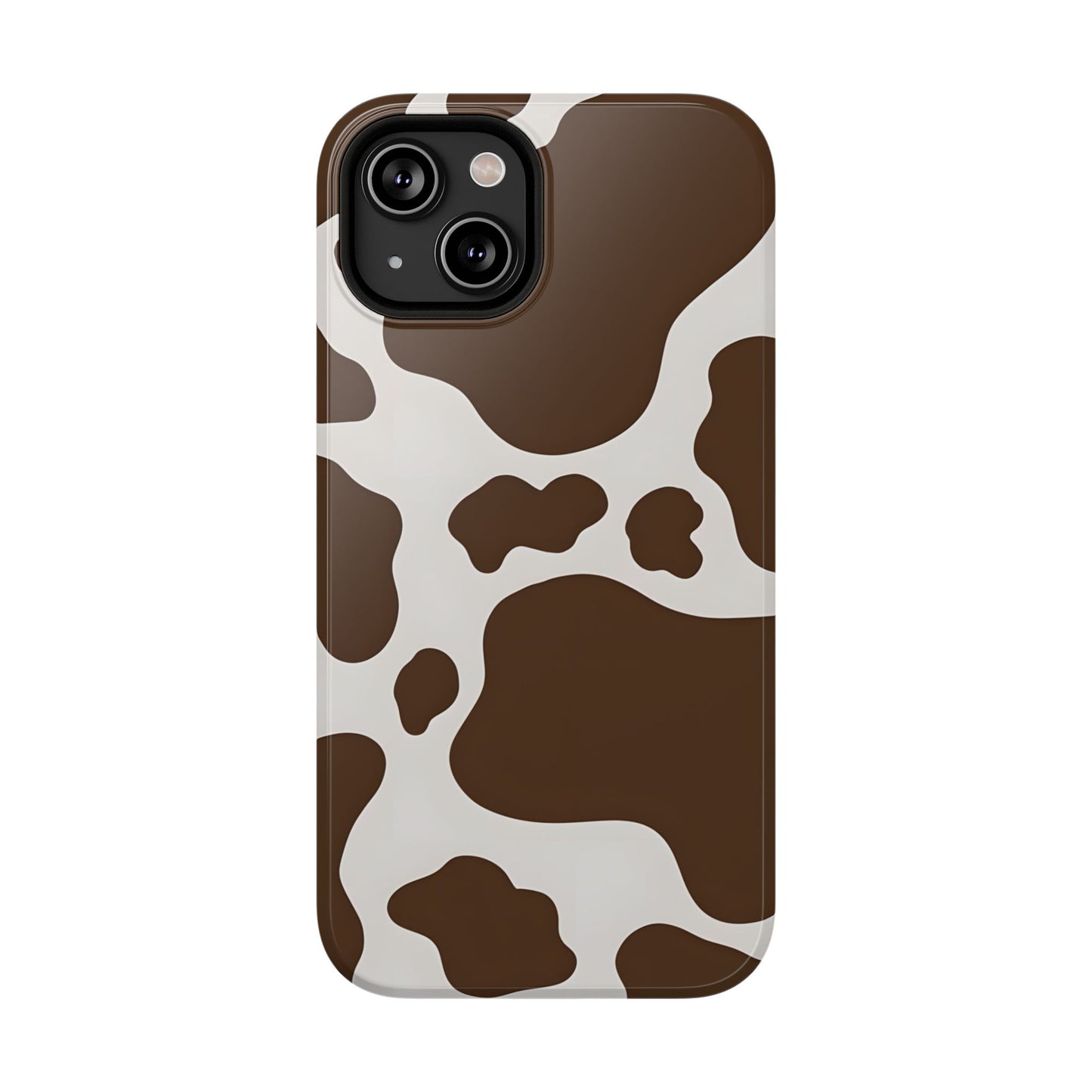 Brown Cow Print Phone Case – MagSafe Compatible for iPhone & Samsung Galaxy