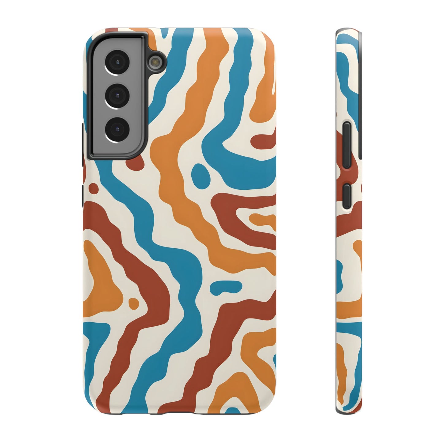 Abstract Retro Wave Phone Case – MagSafe Compatible for iPhone & Samsung Galaxy