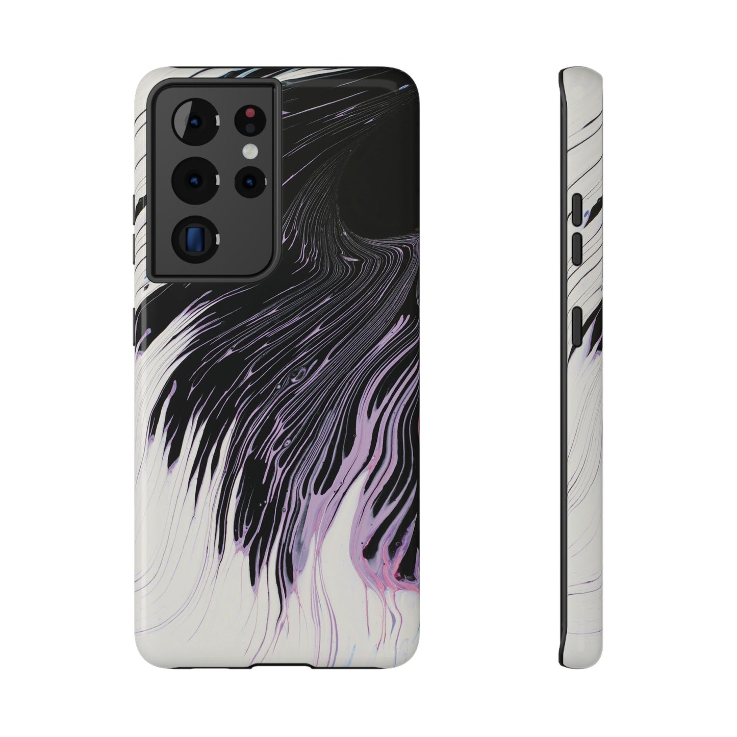 Waves of Ink Abstract Brush Phone Case – MagSafe Compatible for iPhone & Samsung Galaxy