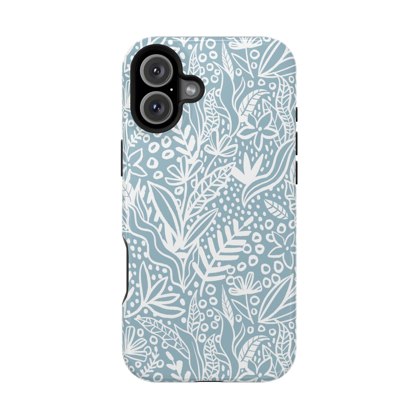 Boho Botanical Doodle Phone Case – MagSafe Compatible for iPhone & Samsung Galaxy