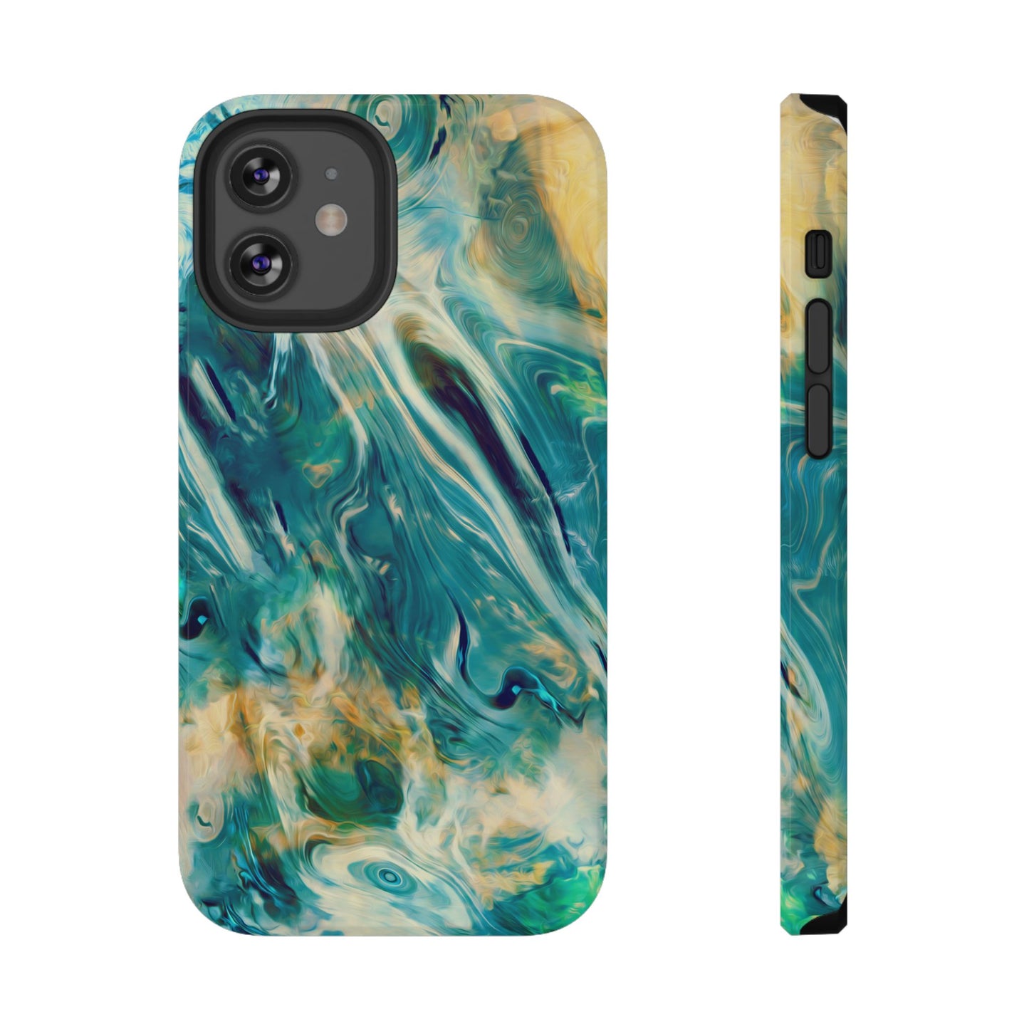 Oceanic Flow Abstract Phone Case – MagSafe Compatible for iPhone & Samsung Galaxy