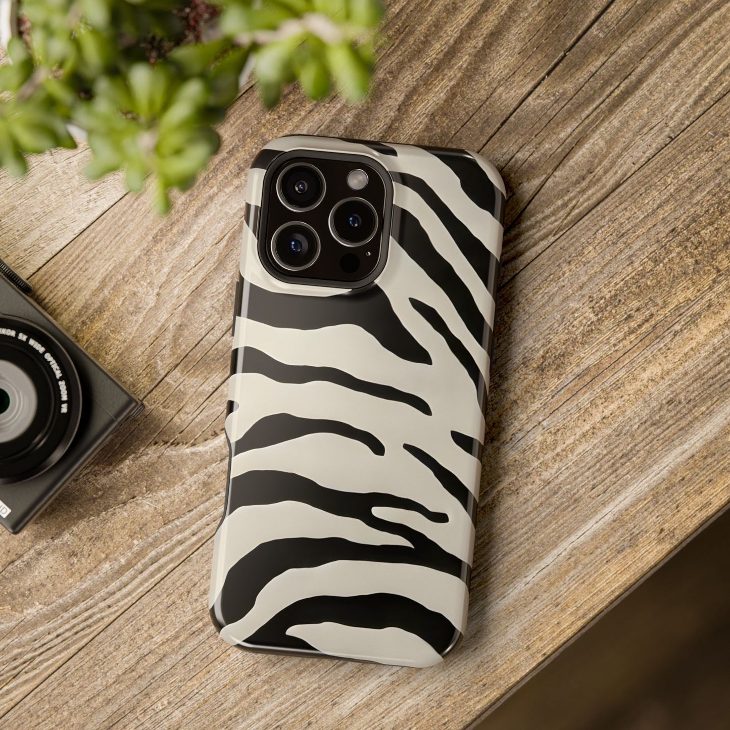 Classic Zebra Stripes Phone Case – MagSafe Compatible for iPhone & Samsung Galaxy