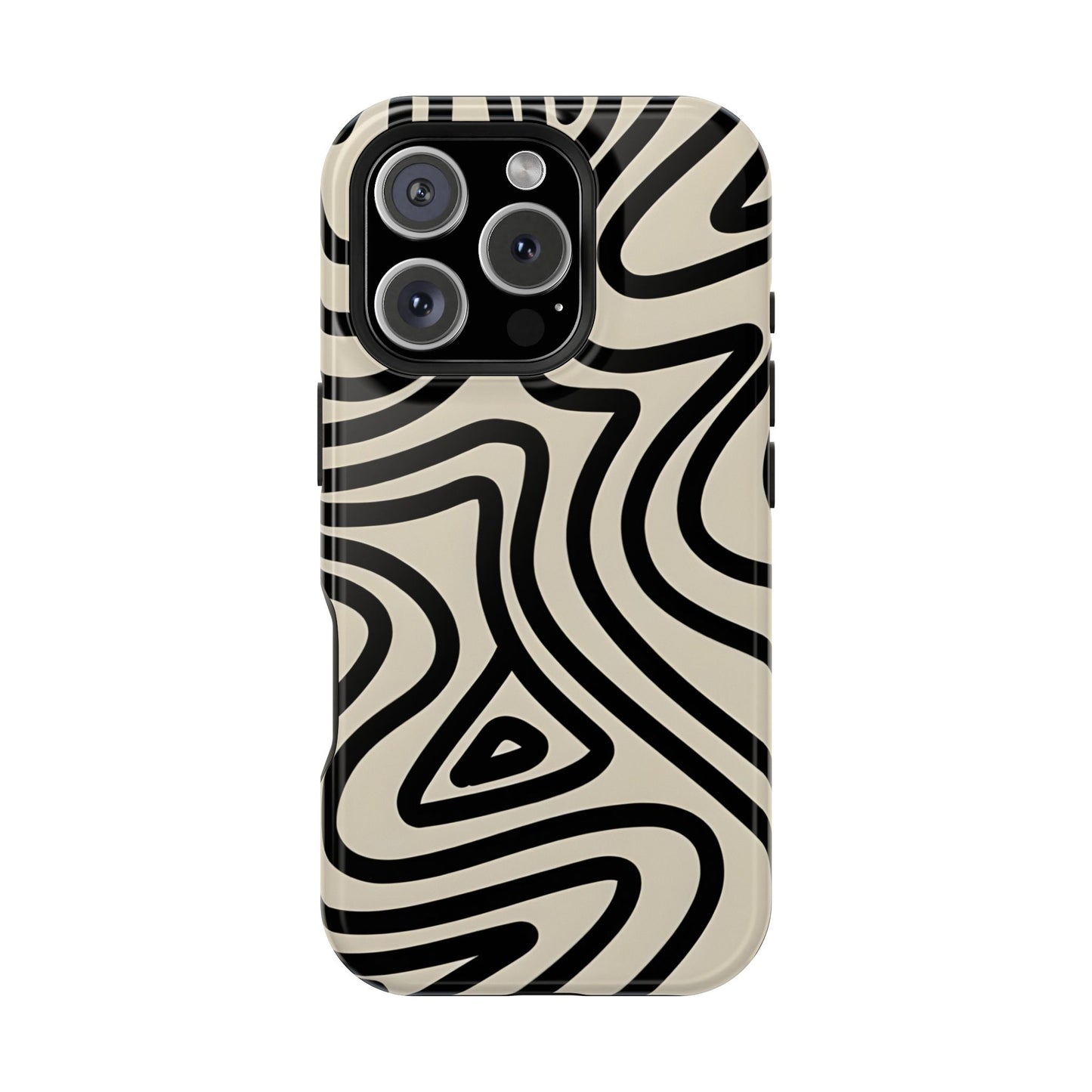 Abstract Maze Line Art Phone Case – MagSafe Compatible for iPhone & Samsung Galaxy
