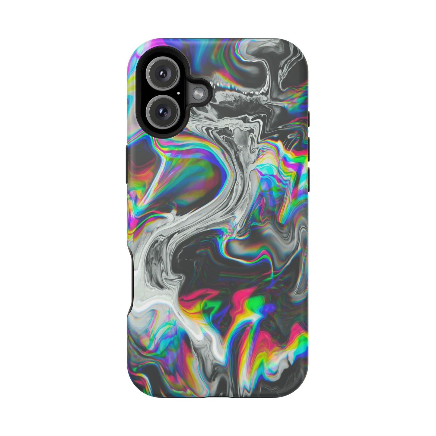 Holographic Swirl Phone Case – MagSafe Compatible for iPhone & Samsung Galaxy