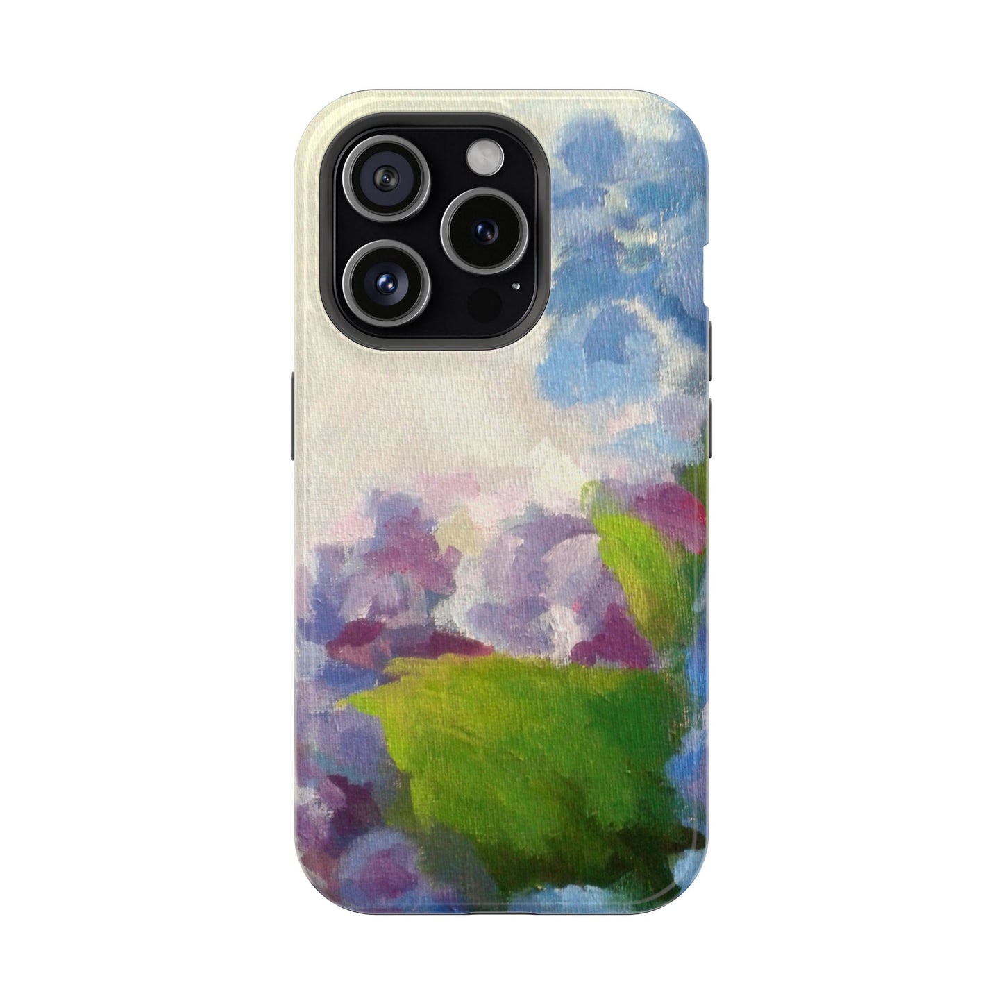 Hydrangea Dream Phone Case – Artistic Floral Design, MagSafe Compatible for iPhone & Samsung Galaxy