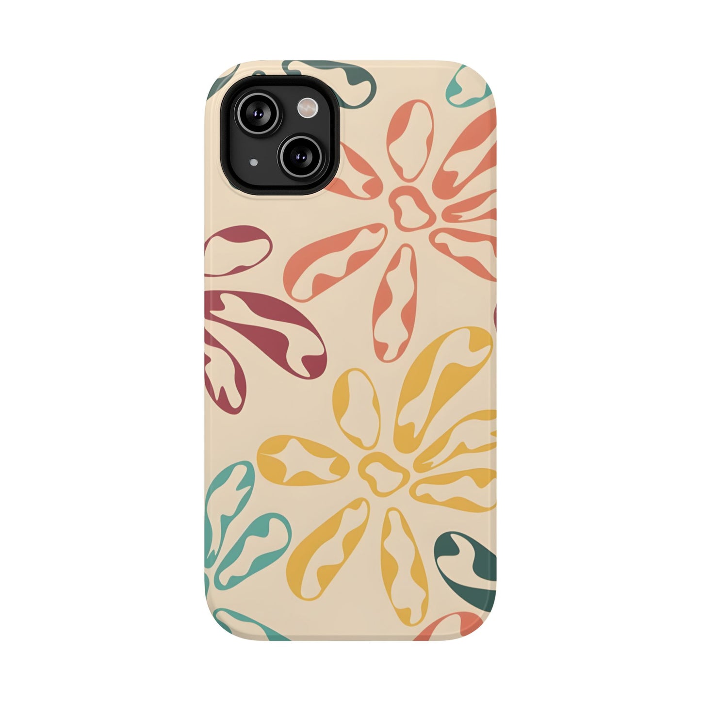 Retro Groovy Floral Phone Case – MagSafe Compatible for iPhone & Samsung Galaxy