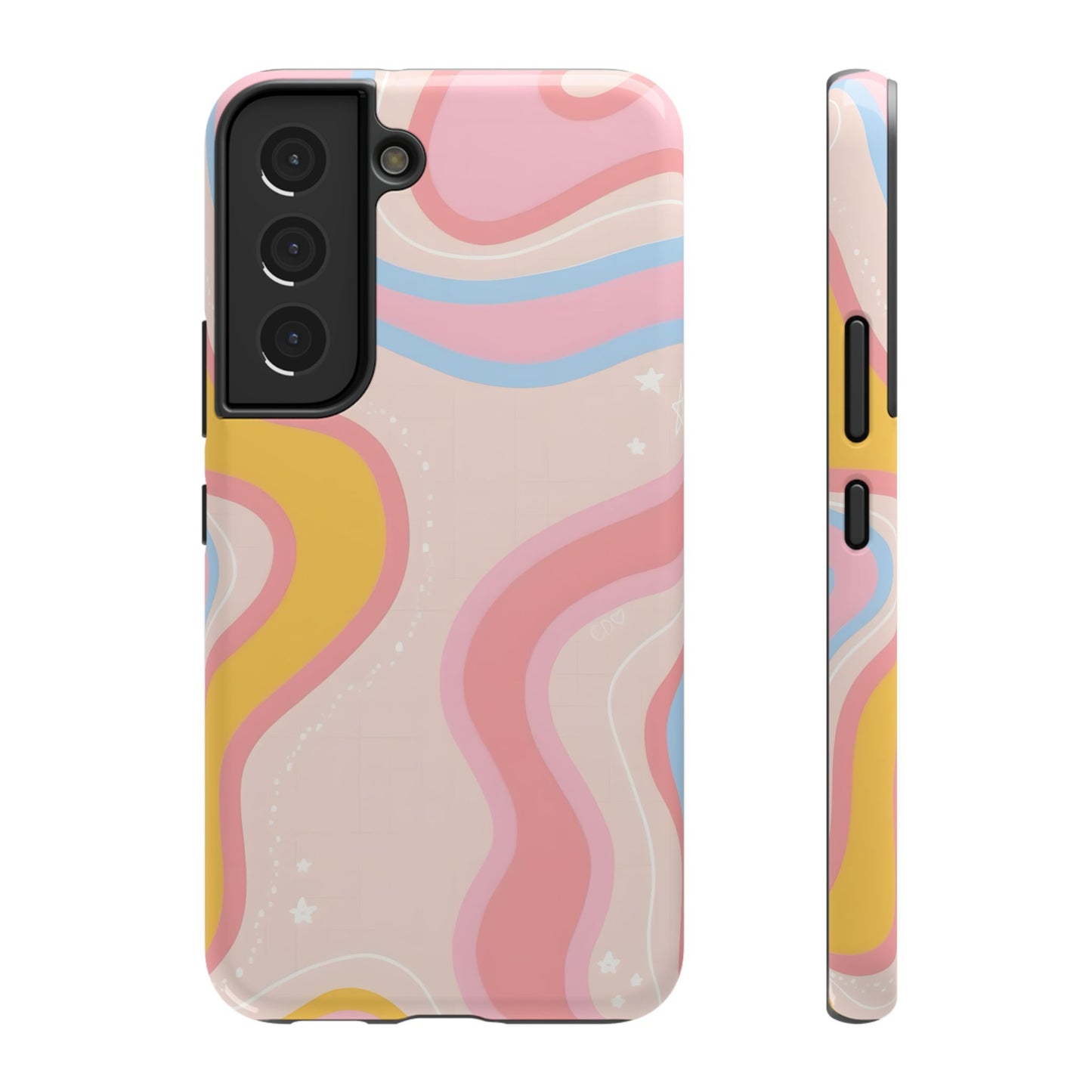 Pastel Dreamy Waves Phone Case – MagSafe Compatible for iPhone & Samsung Galaxy