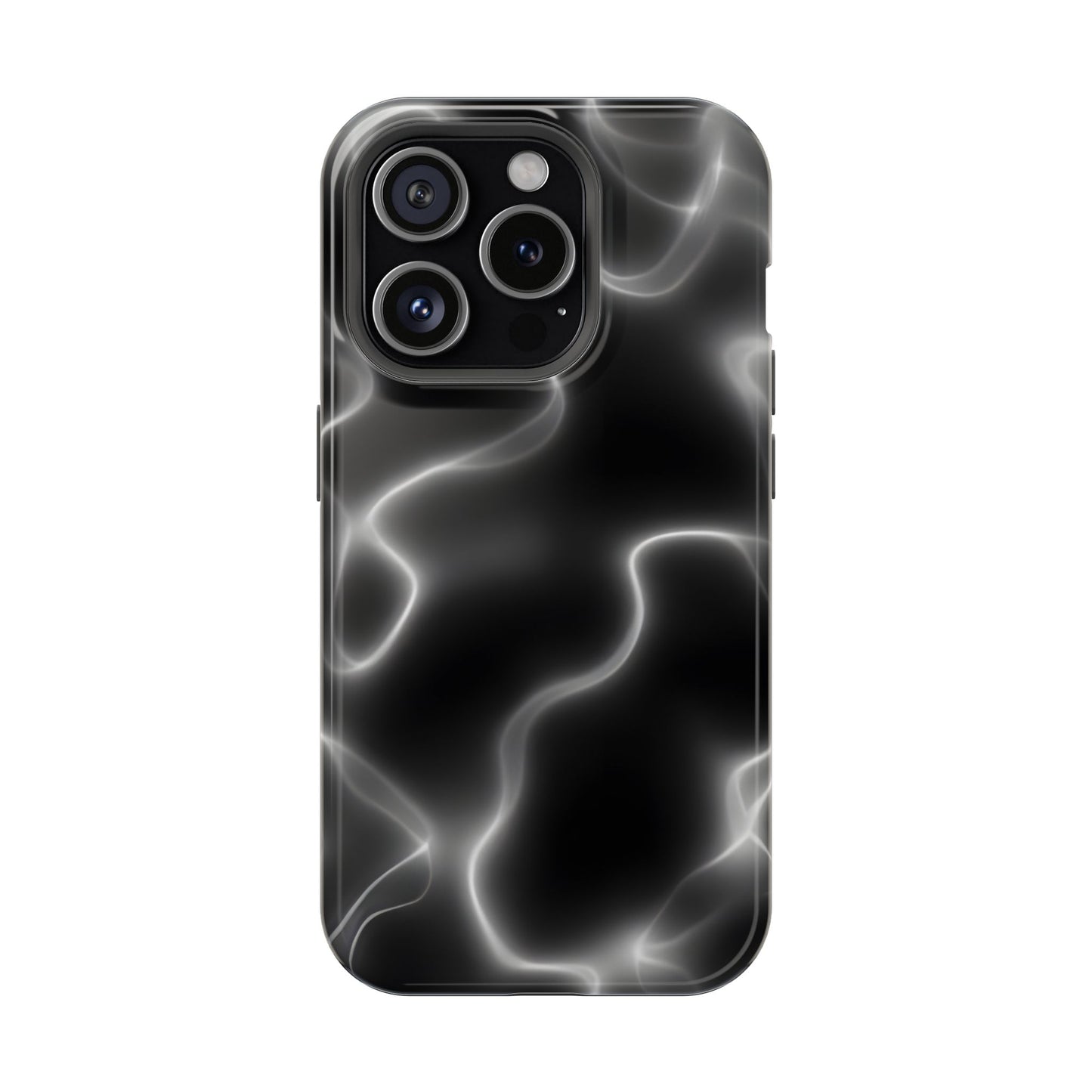 Electric Black Glow Phone Case – MagSafe Compatible for iPhone & Samsung Galaxy