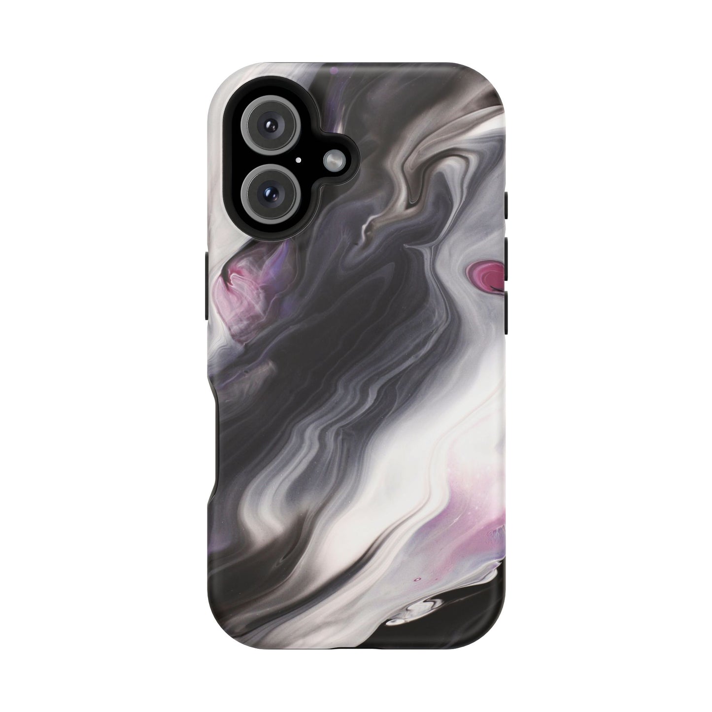 Galaxy Smoke Noir Marble Phone Case – MagSafe Compatible for iPhone & Samsung Galaxy