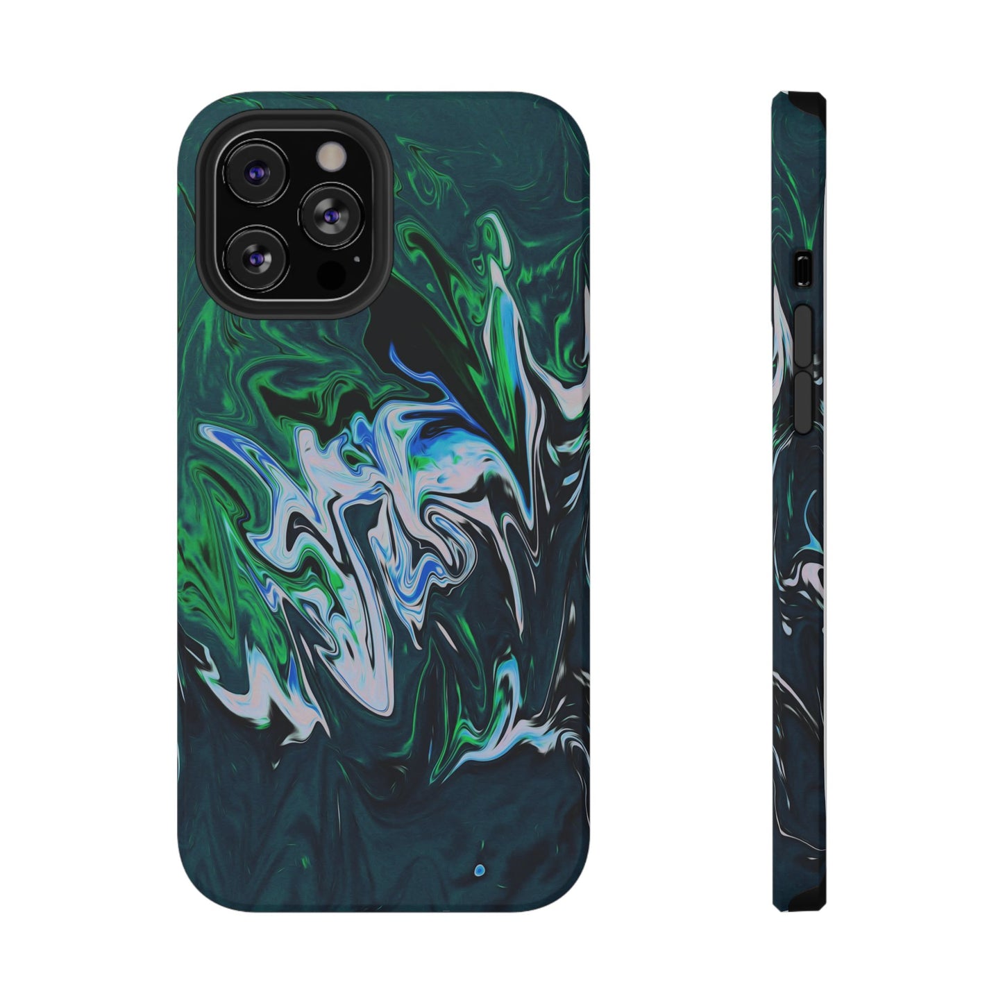Prismatic Holographic Swirl Phone Case – MagSafe Compatible for iPhone & Samsung Galaxy