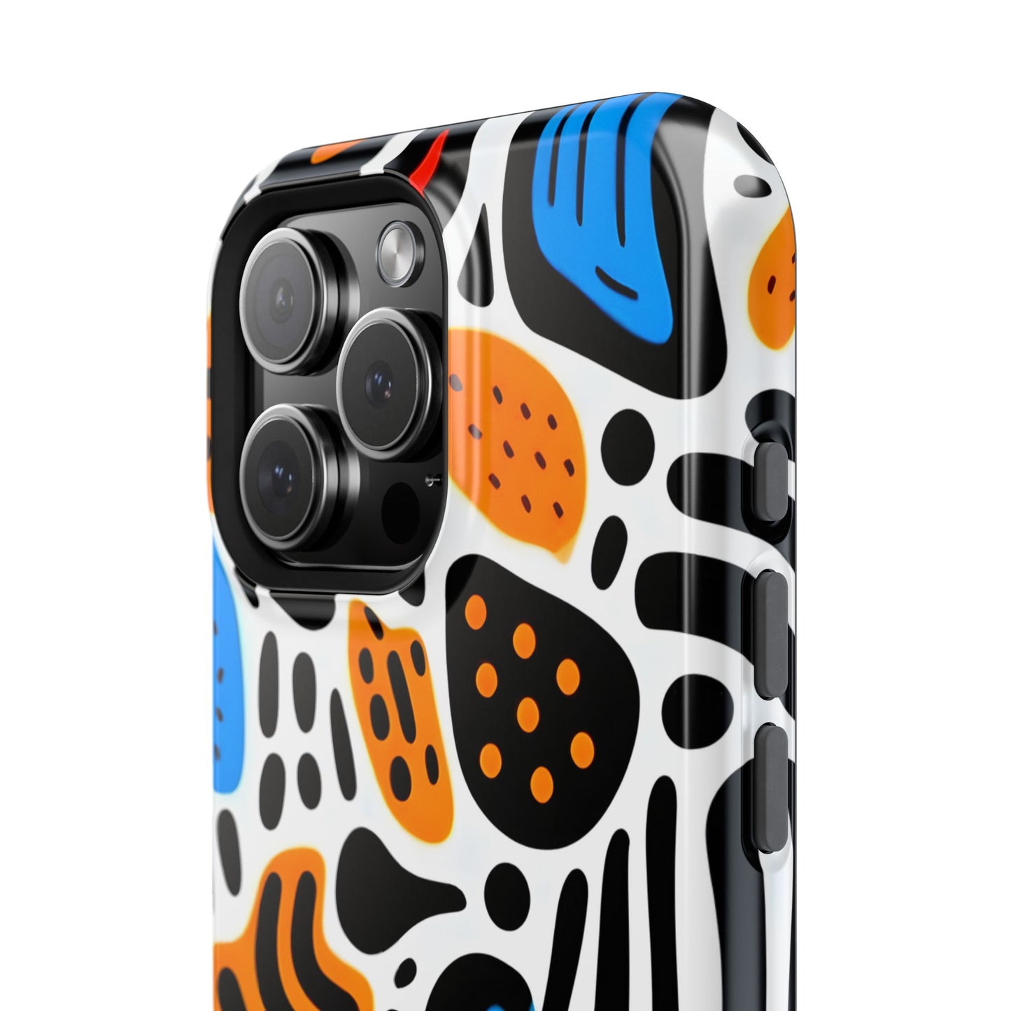 Colorful Abstract Doodle Phone Case – MagSafe Compatible for iPhone & Samsung Galaxy