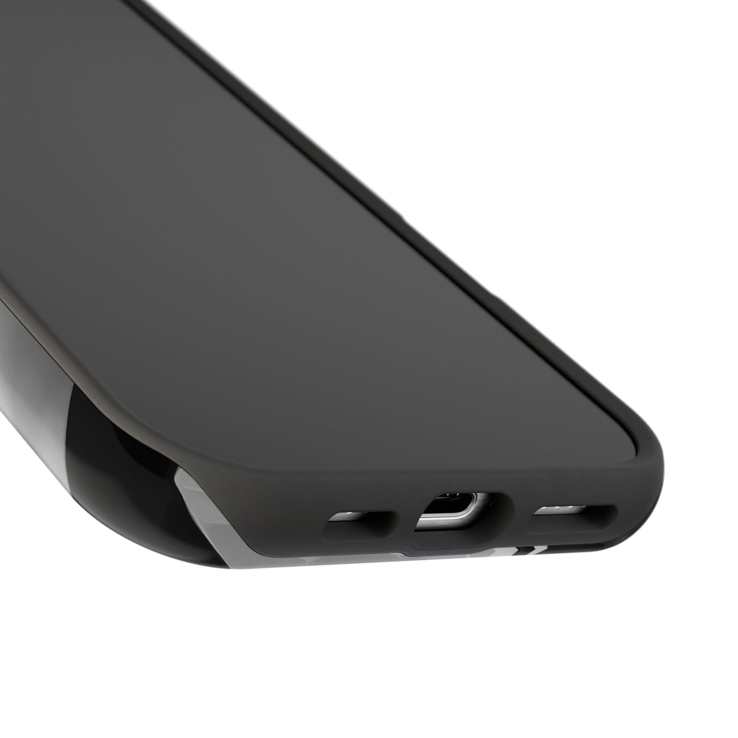 Abstract Monochrome Swirl Phone Case – MagSafe Compatible for iPhone & Samsung Galaxy