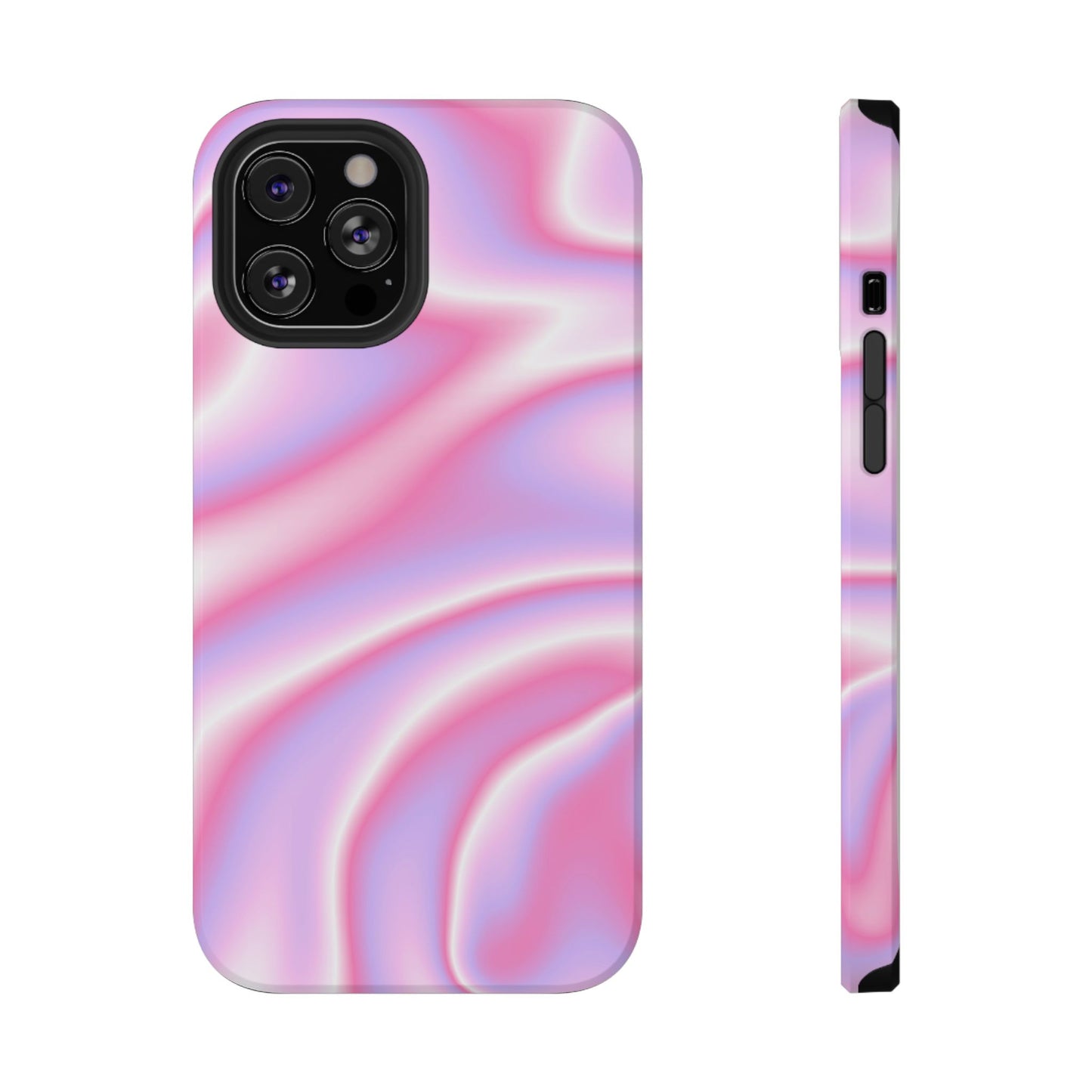 Pink Satin Lightwave Phone Case – MagSafe Compatible for iPhone & Samsung Galaxy