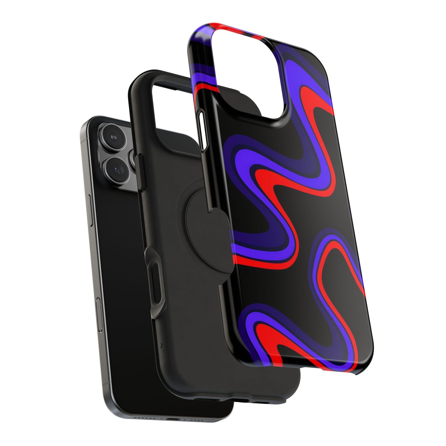 Psychedelic Wave Phone Case – MagSafe Compatible for iPhone & Samsung Galaxy