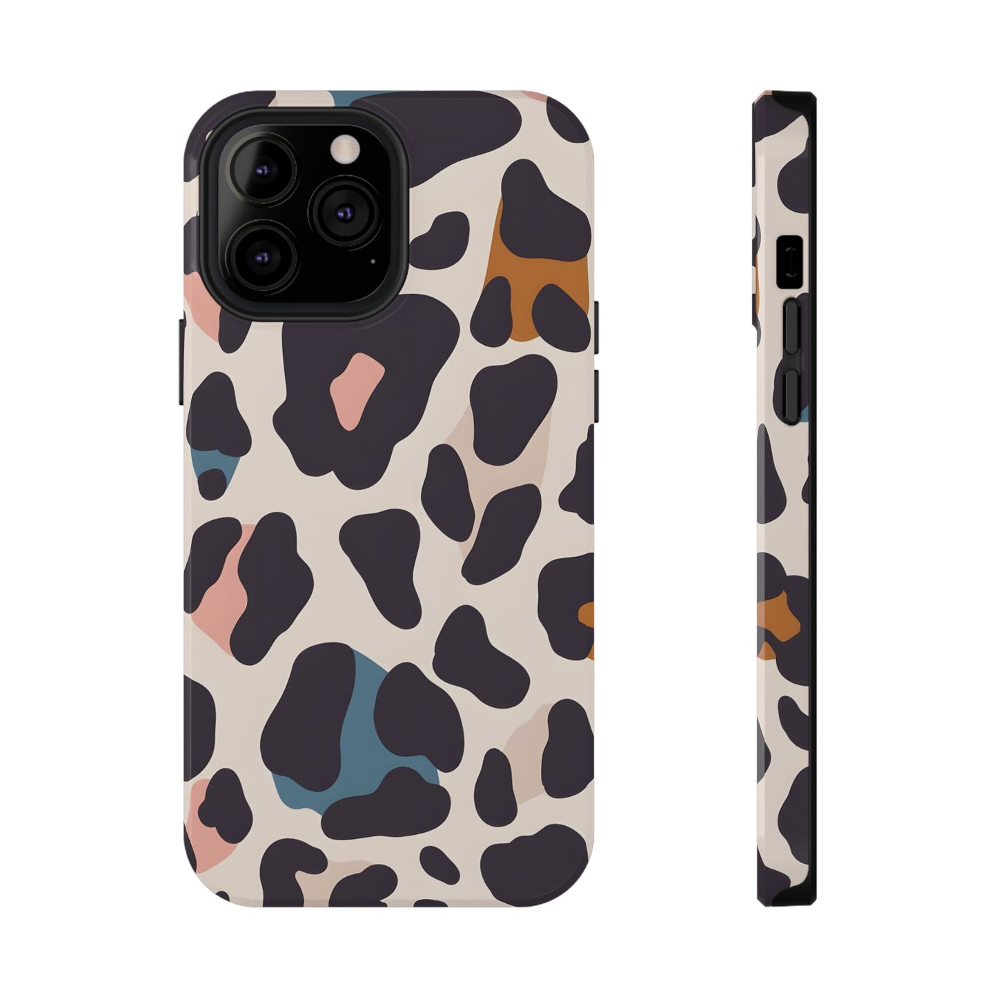 Modern Pastel Leopard Print Phone Case – MagSafe Compatible for iPhone & Samsung Galaxy