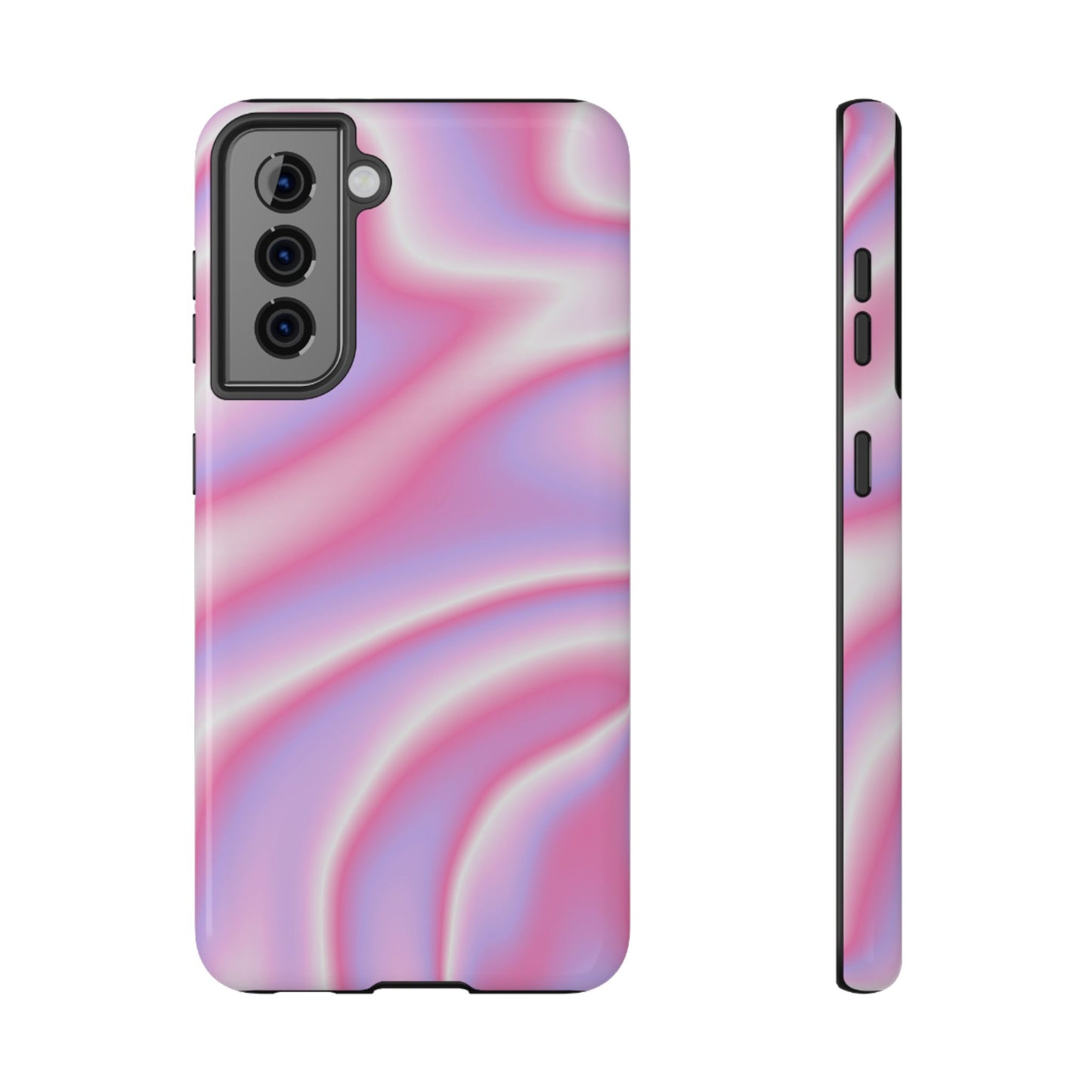 Pink Satin Lightwave Phone Case – MagSafe Compatible for iPhone & Samsung Galaxy